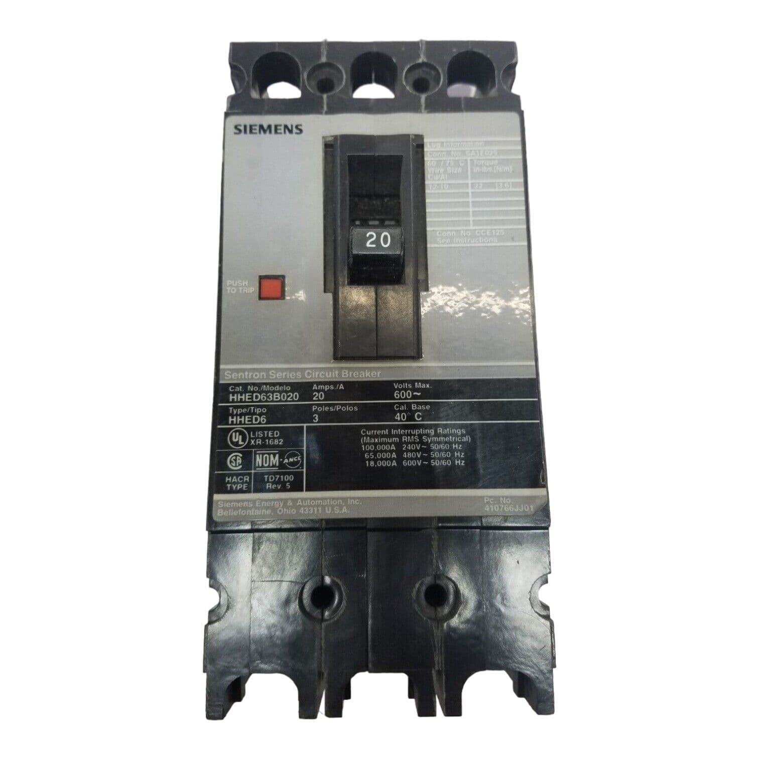 Siemens HHED63B020