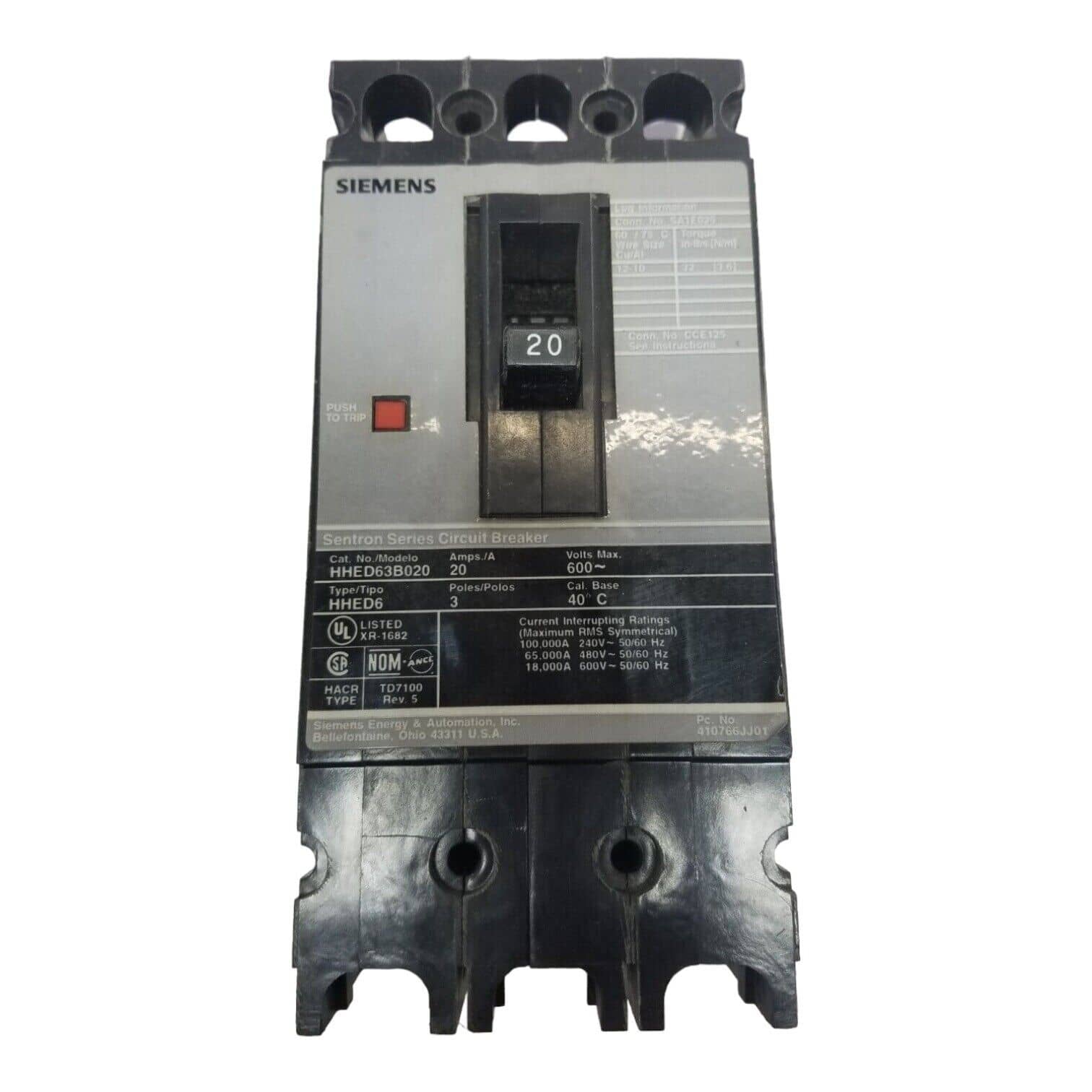 Siemens HHED63B020
