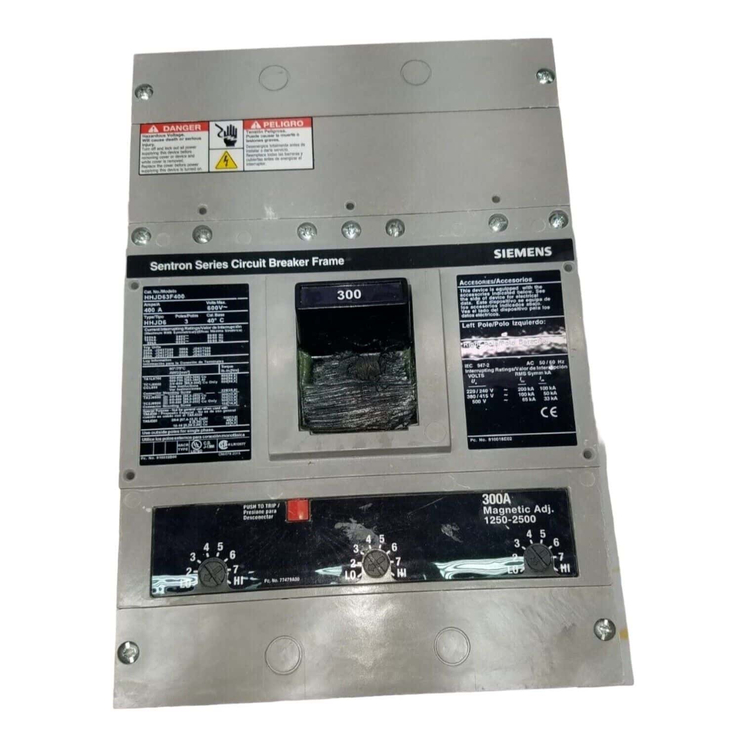 Siemens HHJD63F400 Circuit Breaker — image 1 of 7