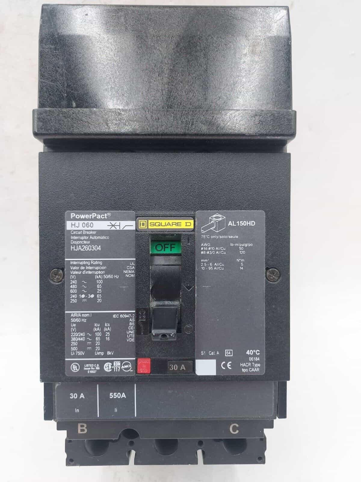 Square D HJA260304 Circuit Breaker — image 1 of 6