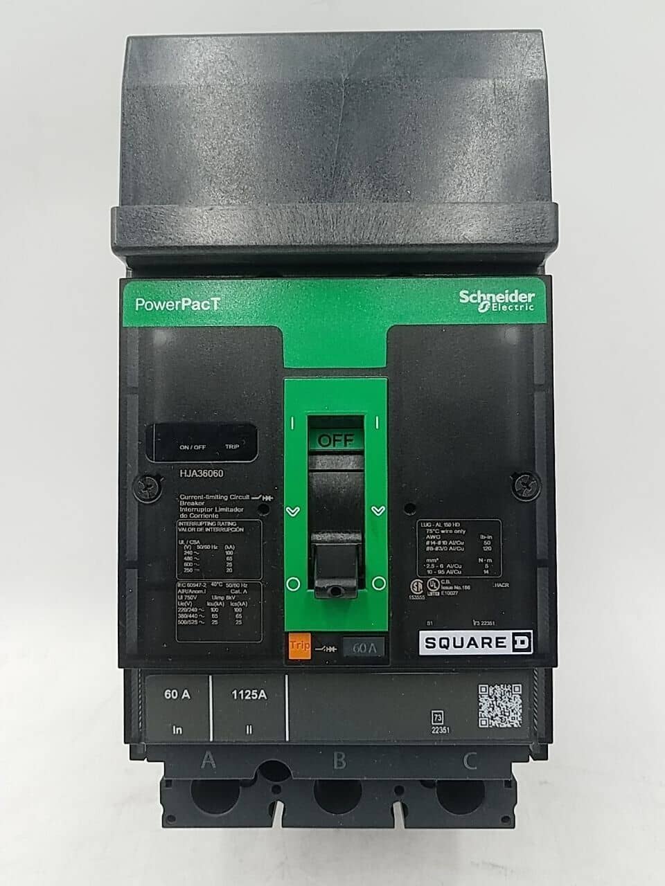Schneider Electric HJA36060 Circuit Breaker — image 1 of 9