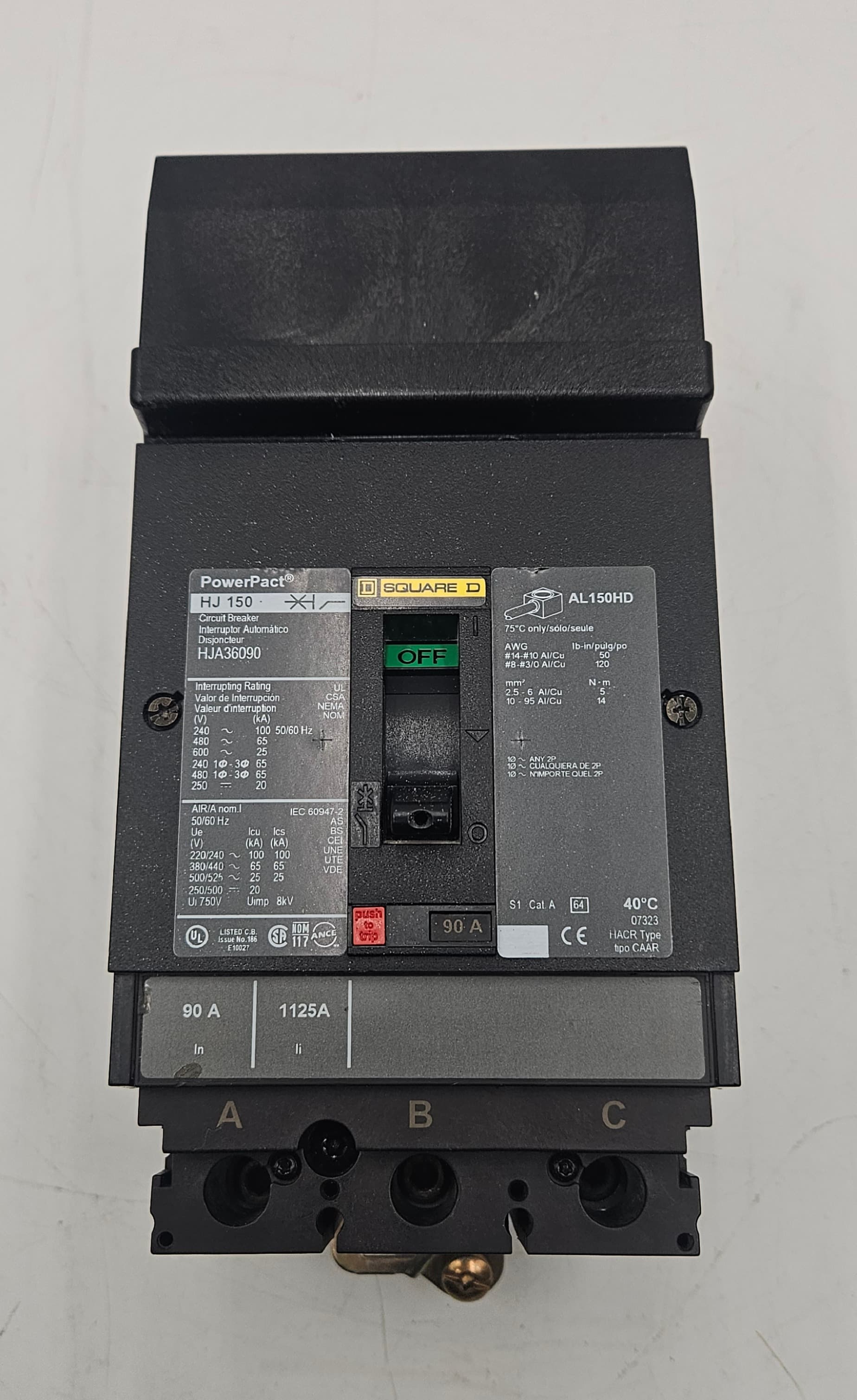 Square D HJA36090 Circuit Breaker — image 1 of 10