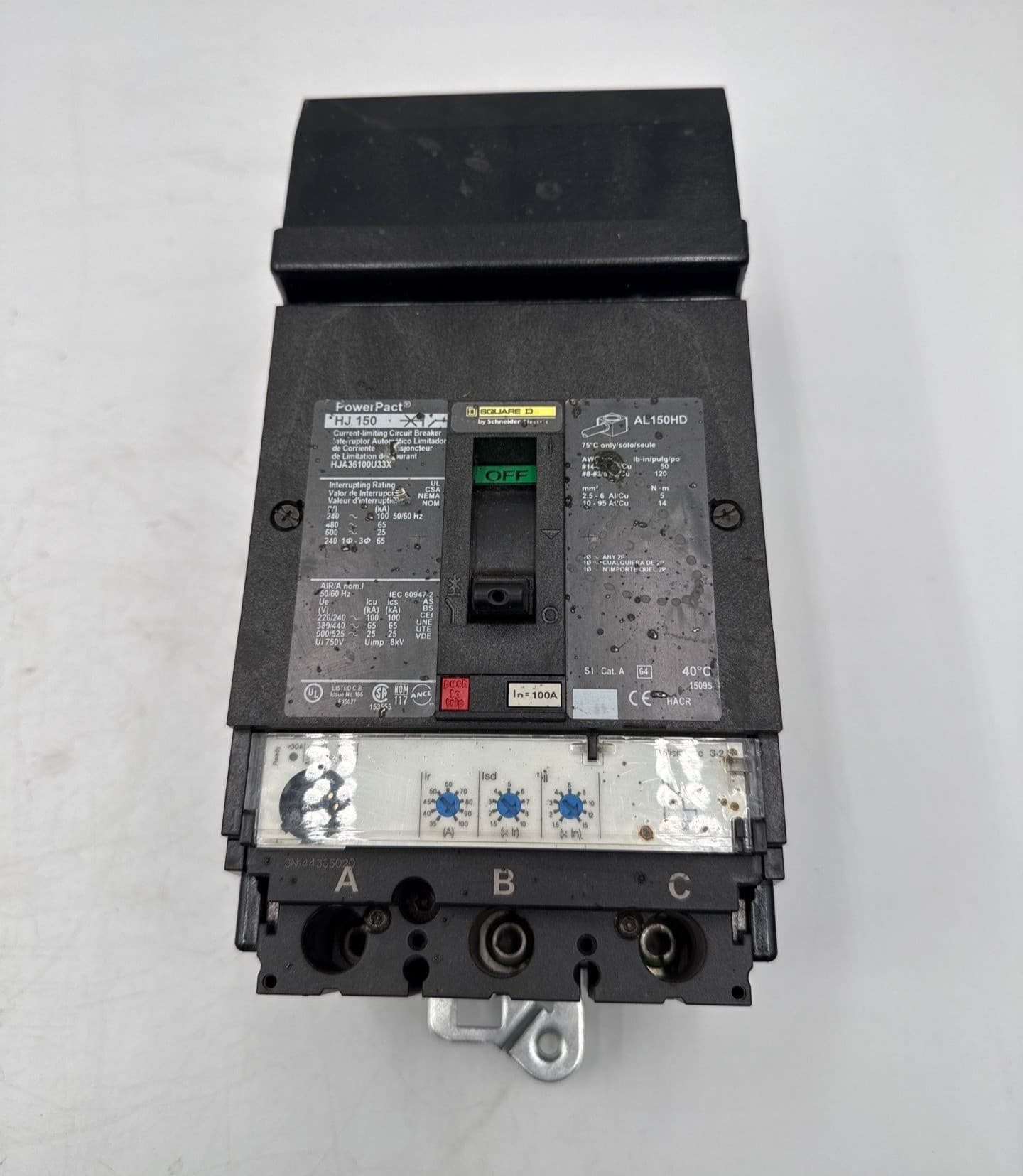 Square D HJA36100U33X Circuit Breaker — image 1 of 10