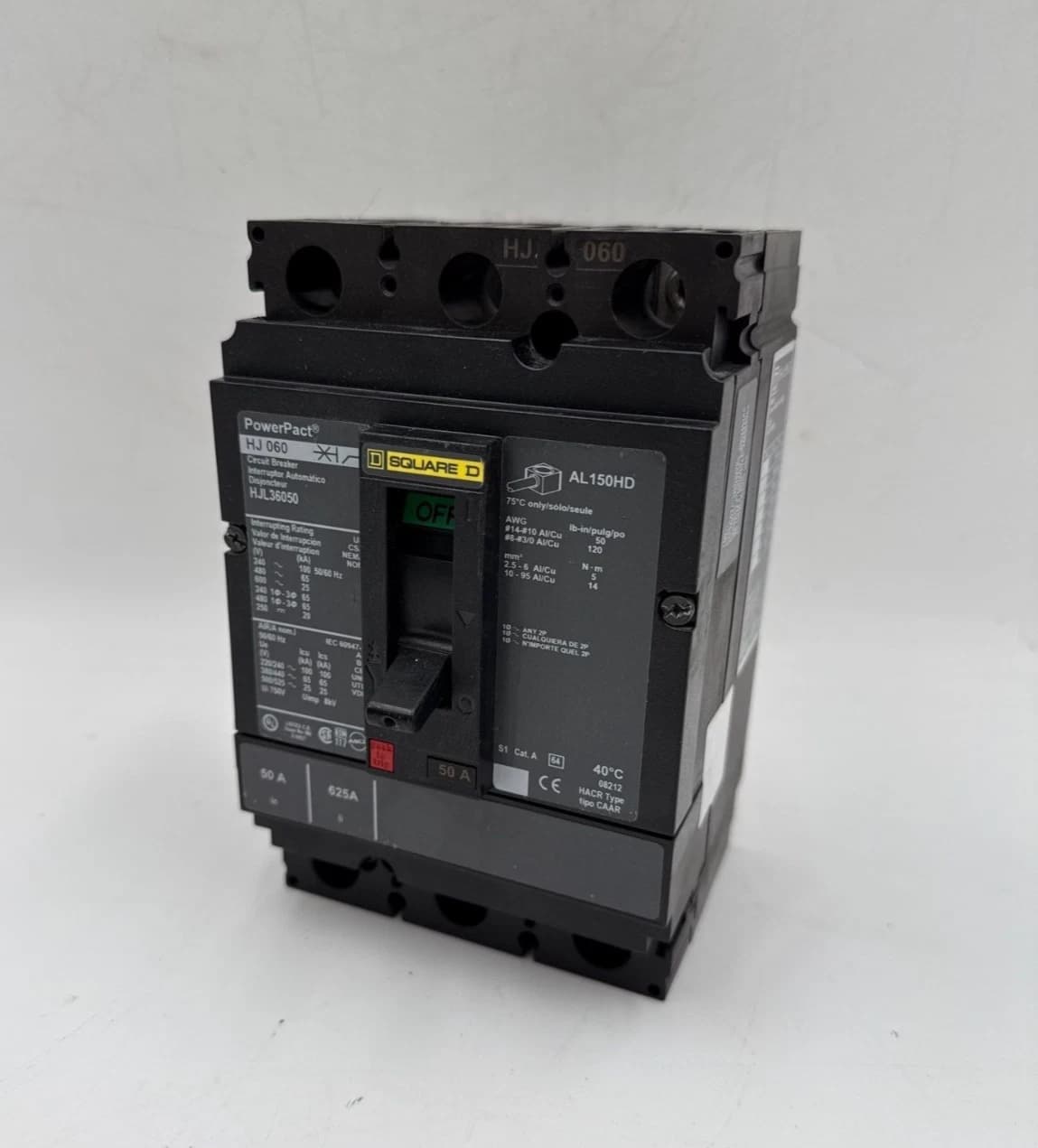Square D HJL36050 Circuit Breaker — image 1 of 12