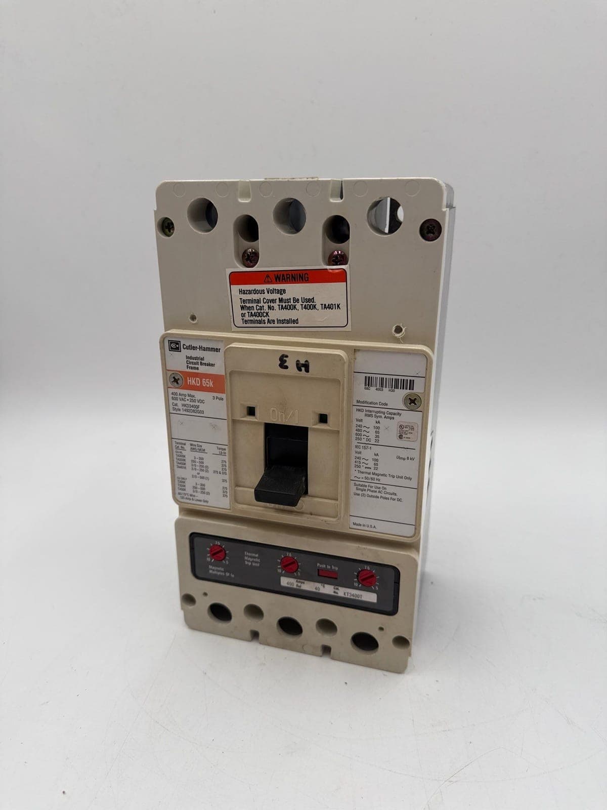 Eaton HKD3400 Circuit Breaker — image 1 of 9