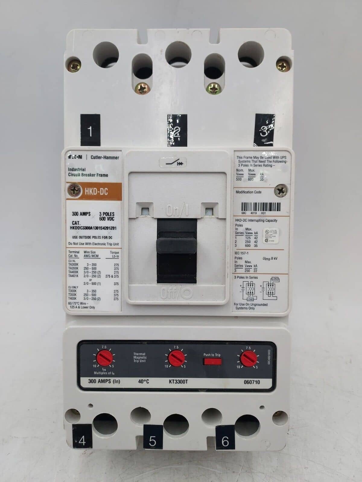 Eaton HKDDC3300 Circuit Breaker — image 1 of 7