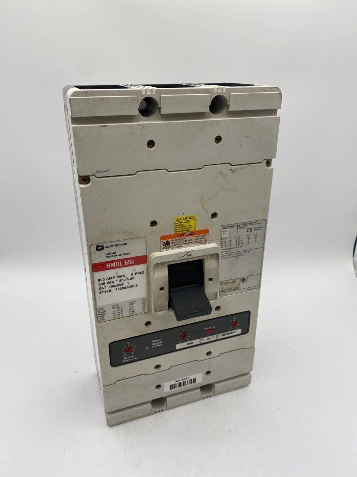 Eaton HMDL3800 Circuit Breaker — image 1 of 12
