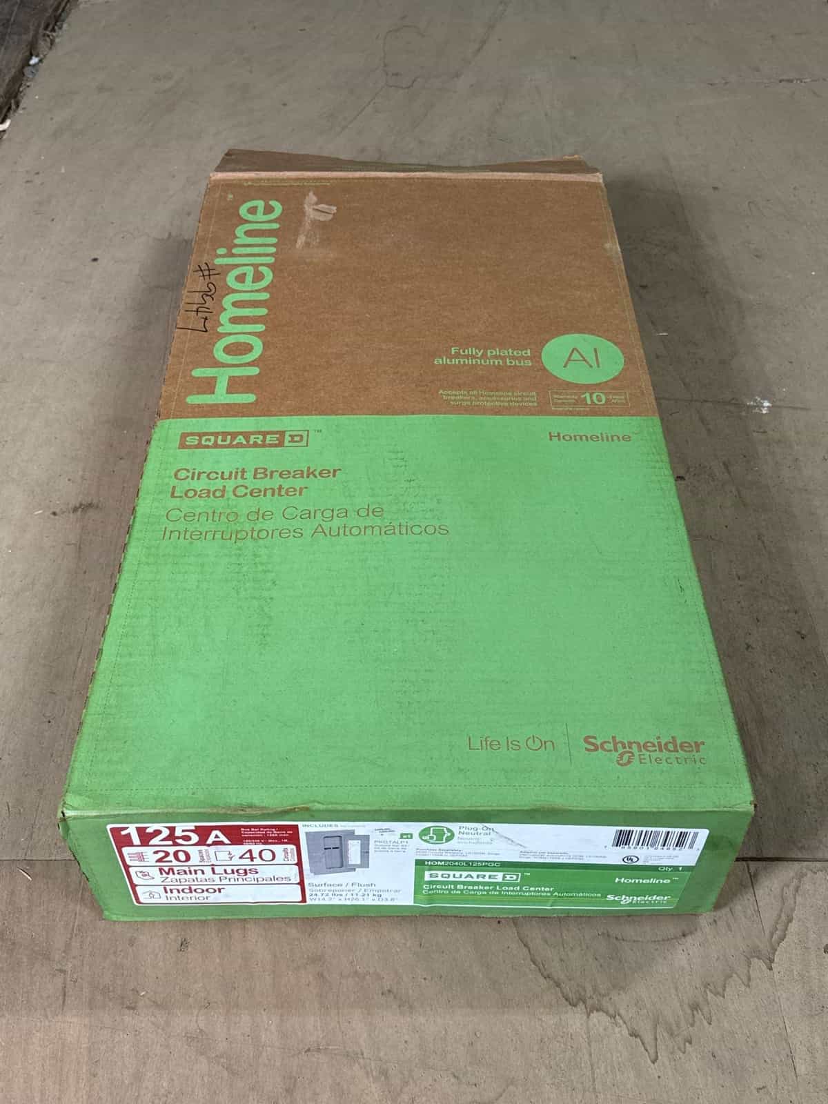 Square D HOM2040L125PGC Panel — image 1 of 3