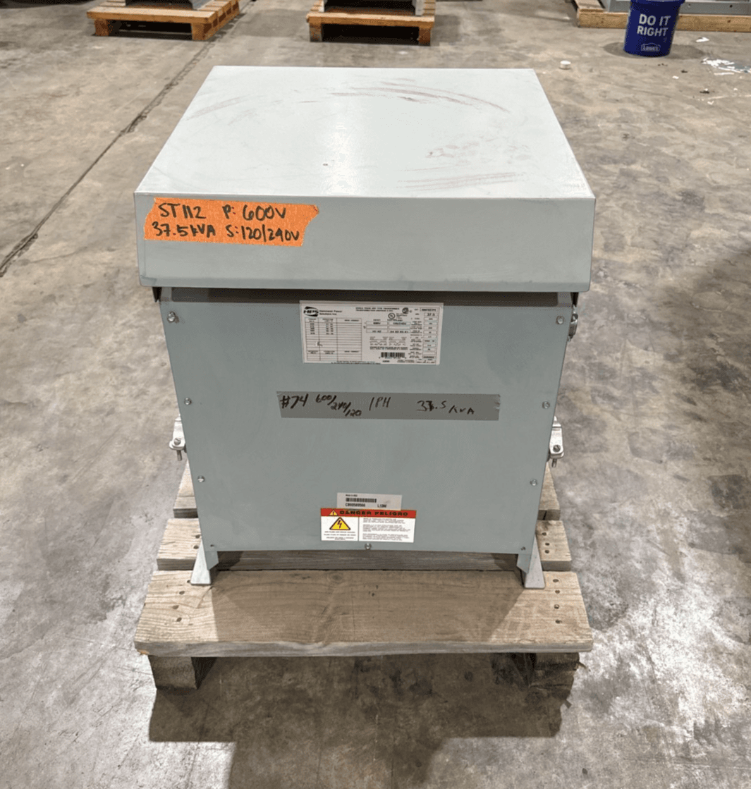 37.5KVA Hammond NMF037PE Transformer Pri 600V Sec 120/240V 1PH 3R Encl Outdoor – image 1
