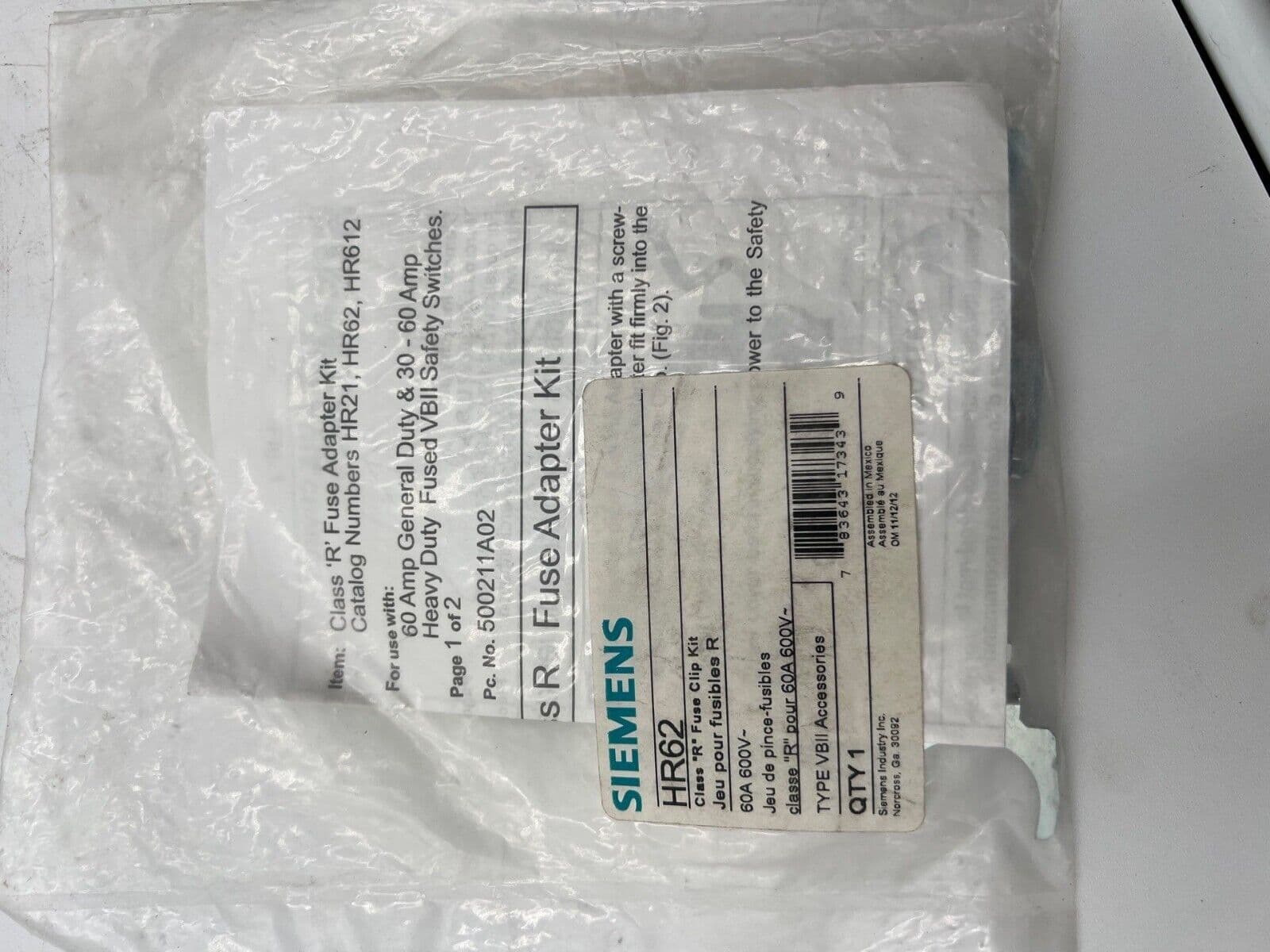 Siemens HR62 Accessory — image 1 of 2