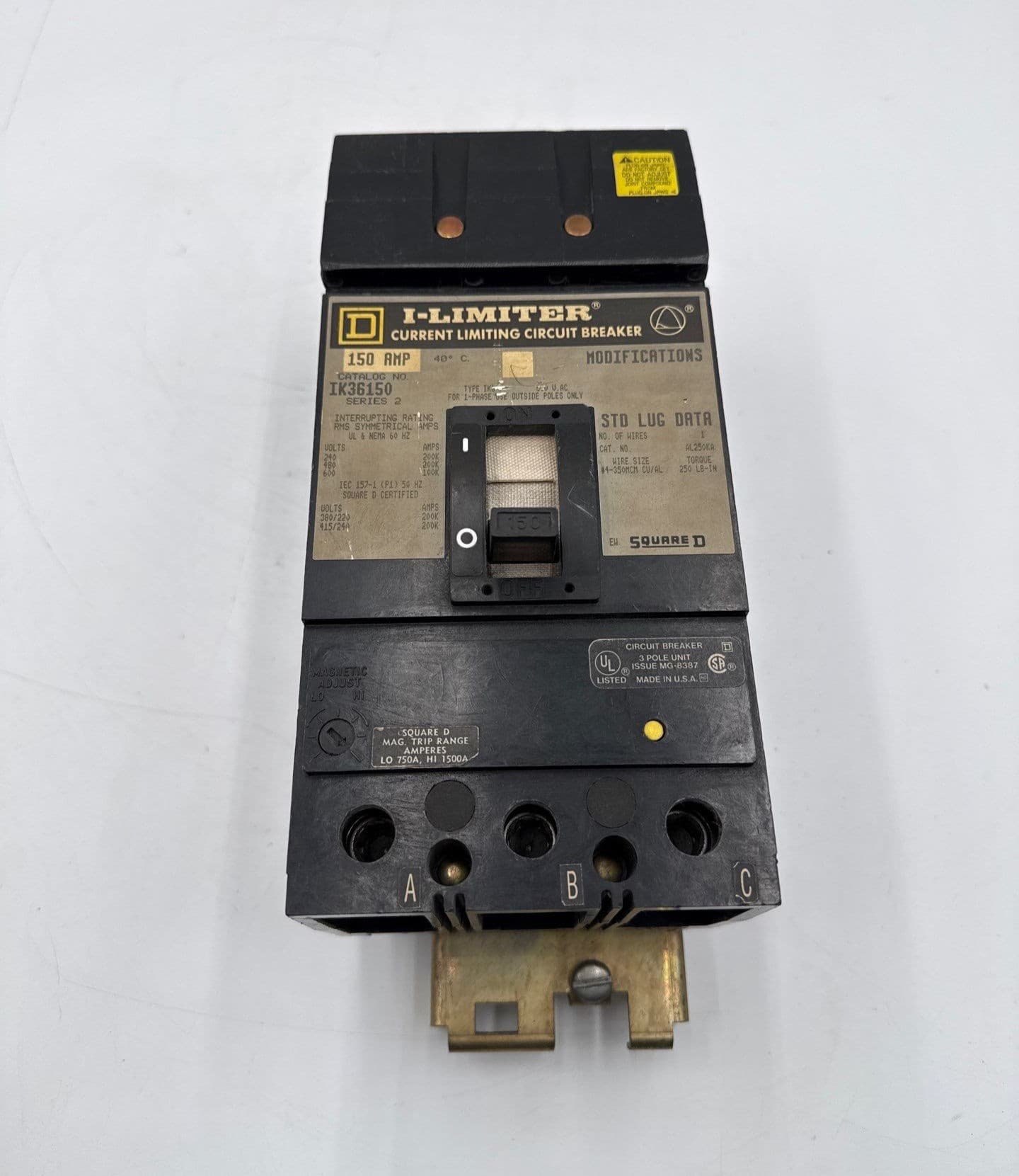 Square D IK36150 Circuit Breaker — image 1 of 10