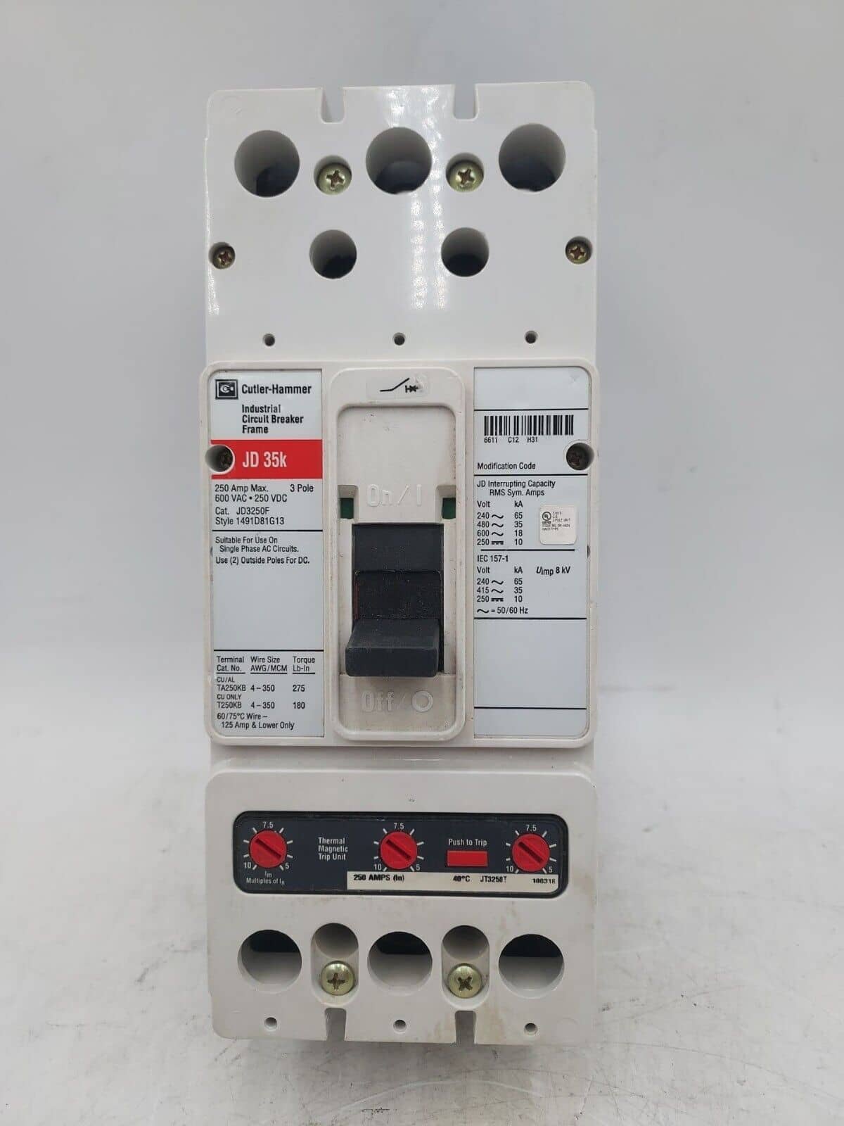 Eaton JT3250T Circuit Breaker — image 1 of 7