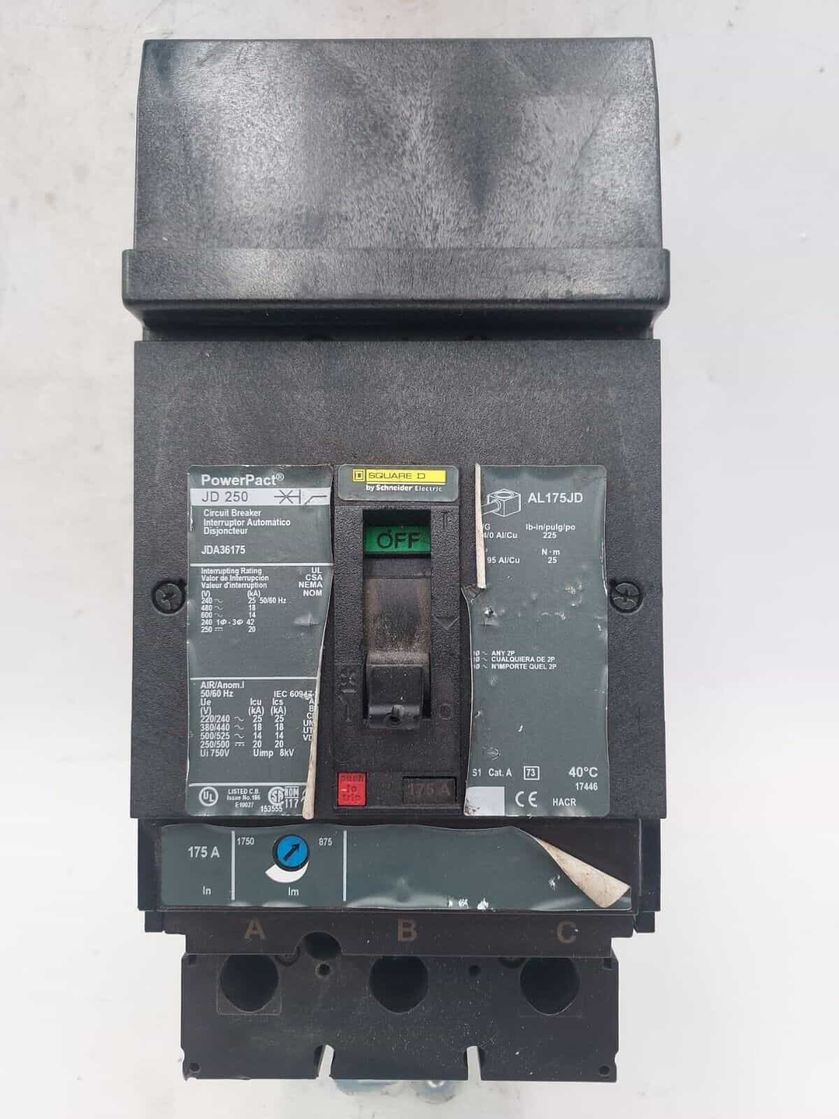 Square D JDA36175 Circuit Breaker — image 1 of 7