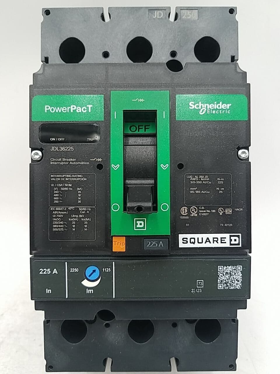Schneider Electric JDL36225 Circuit Breaker — image 1 of 7