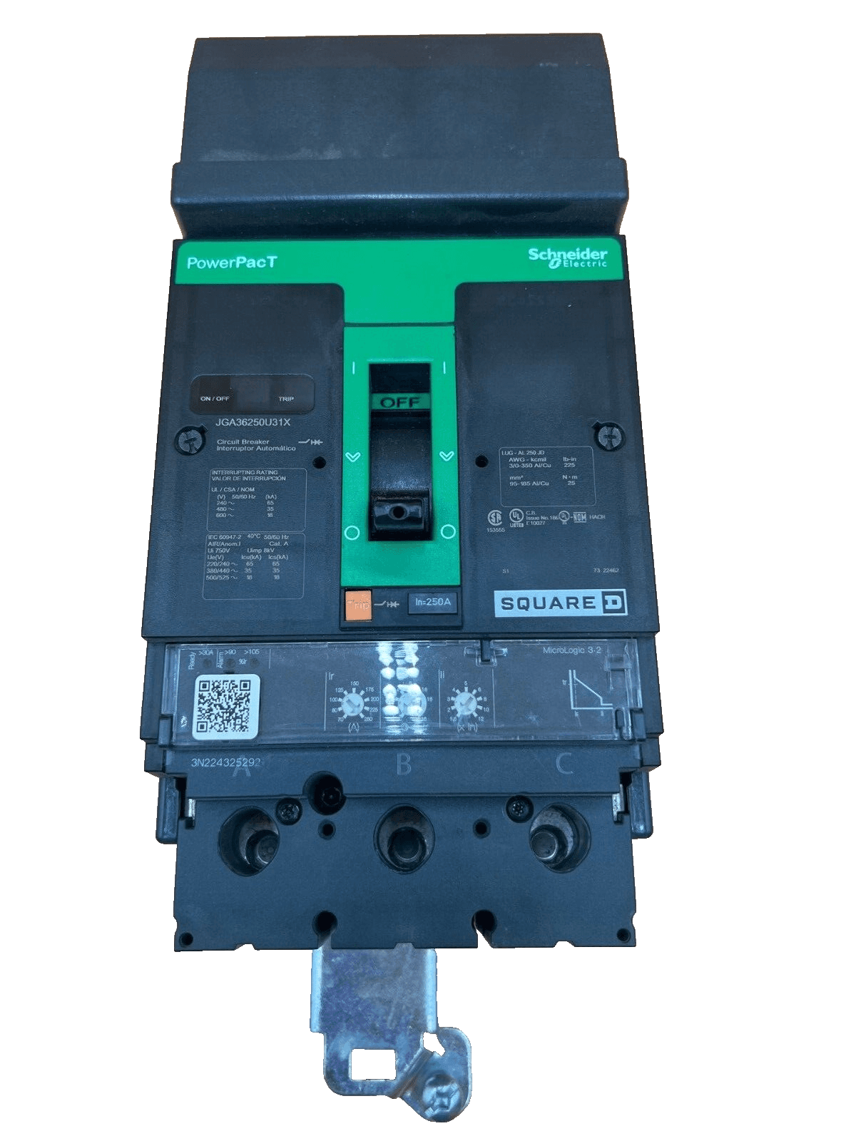 Square D JGA36250U31X Circuit Breaker — image 1 of 7