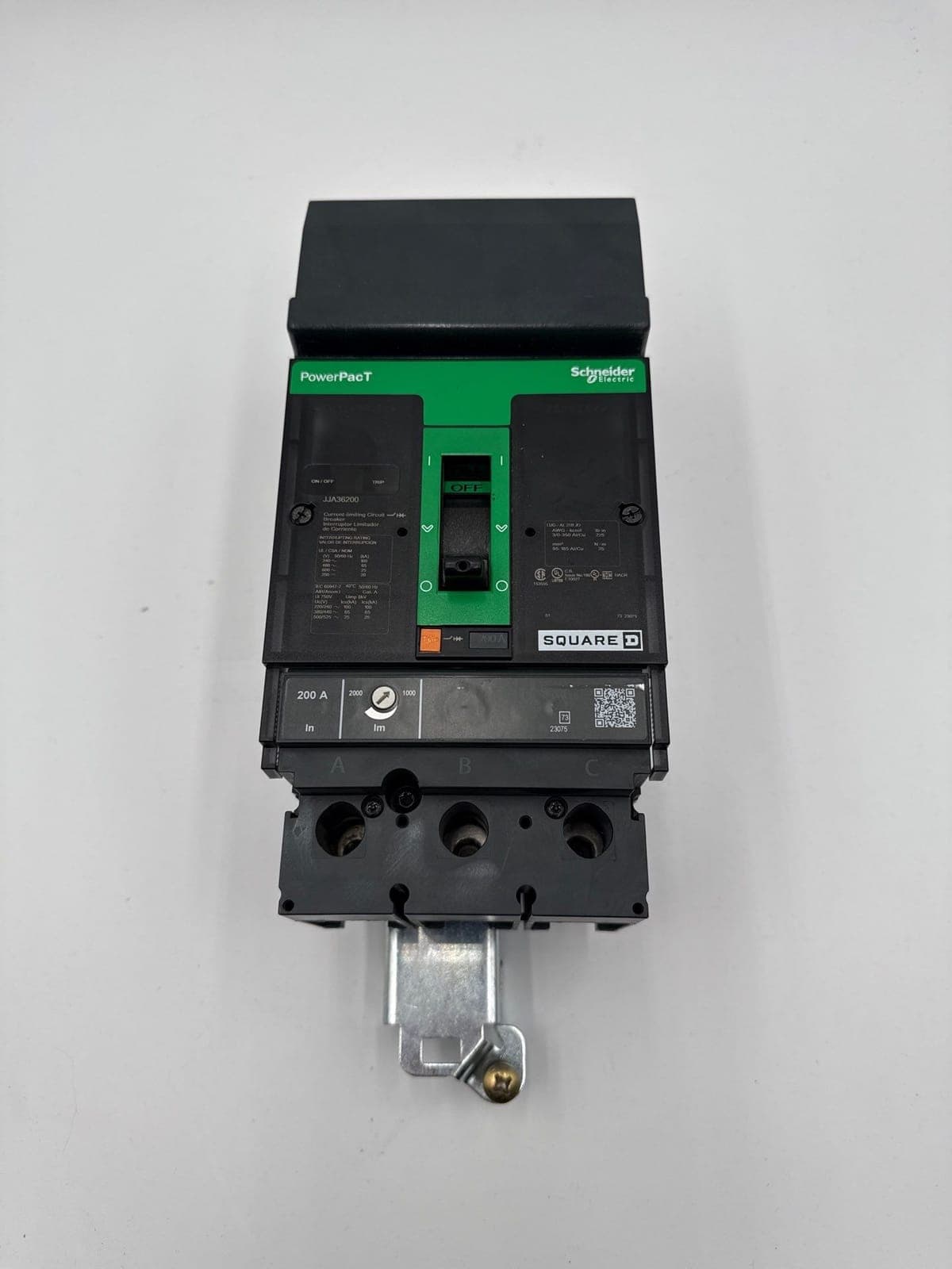 Square D JJA36200 I-Line Circuit Breaker 200A 3P 600V JJA 200 Amp 3 Pole