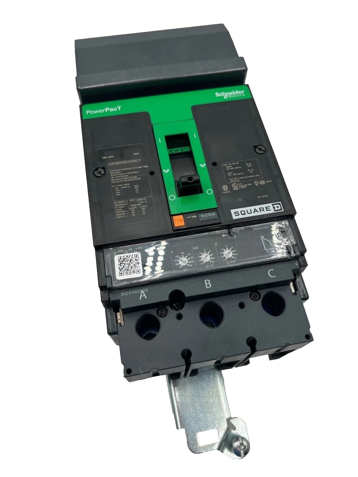 Square D JJA36250U33XLY I-Line Circuit Breaker 250A 3P 600V JJA 250 Amp 3 Pole