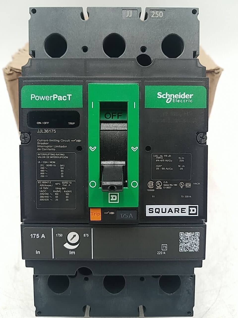 Square D JJL36175 Circuit Breaker — image 1 of 8