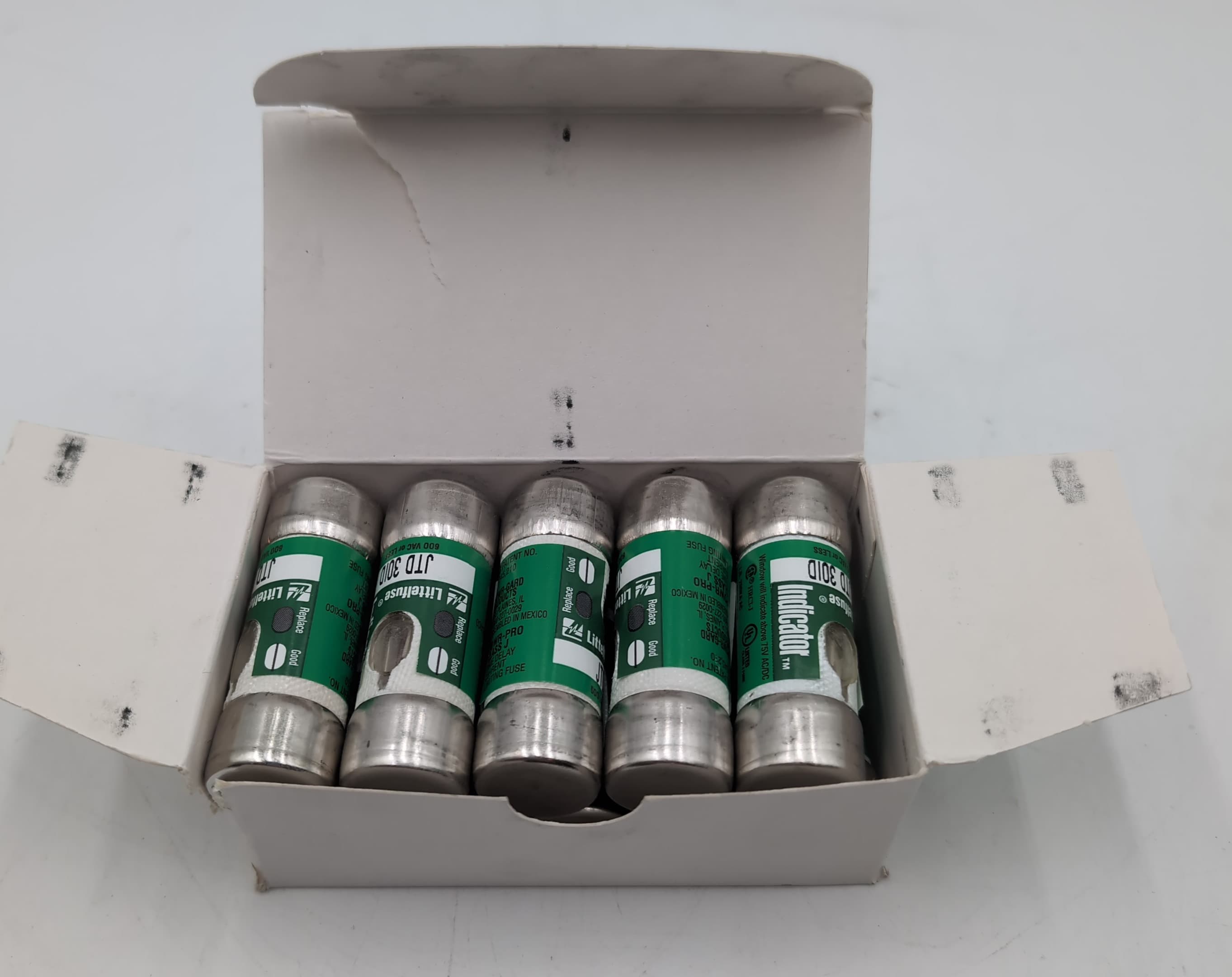 Littelfuse JTD30ID Class J Fuse 30A 600V Time-Delay Indicator JTD 30 ID NEW