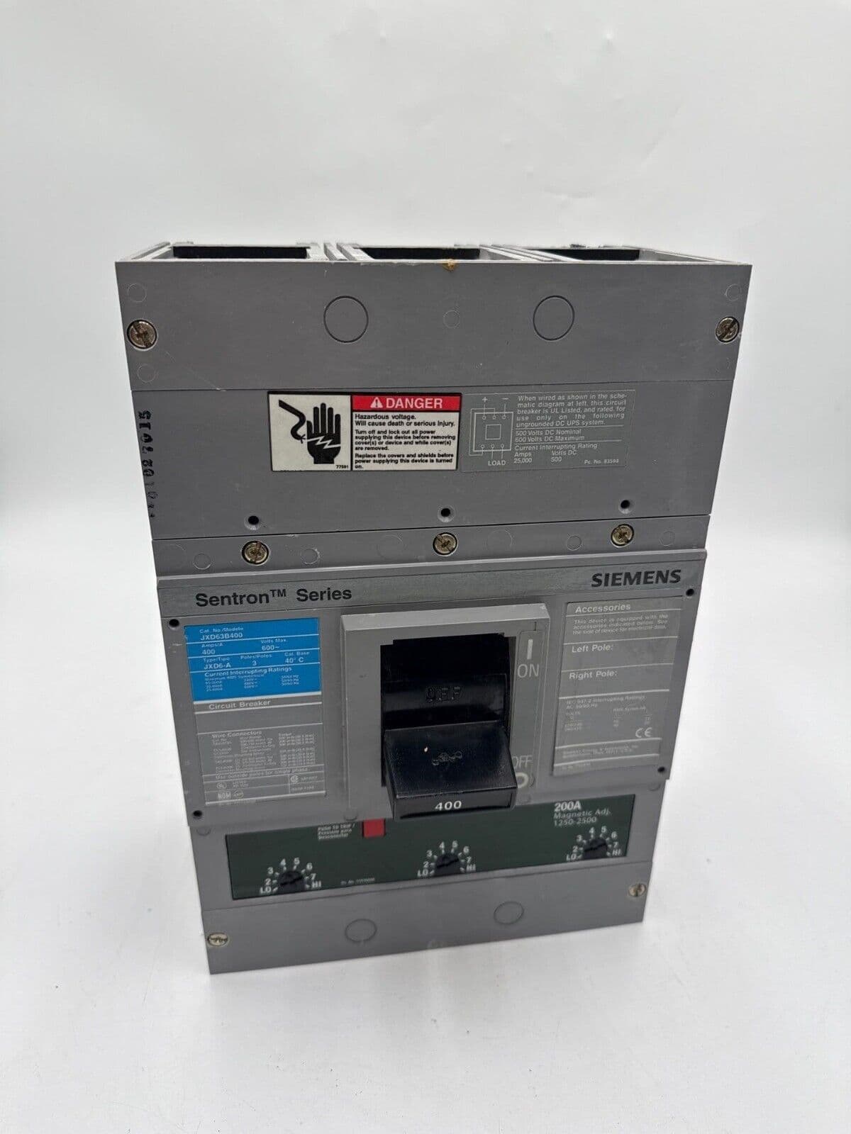 Siemens JXD63B200 Circuit Breaker — image 1 of 6