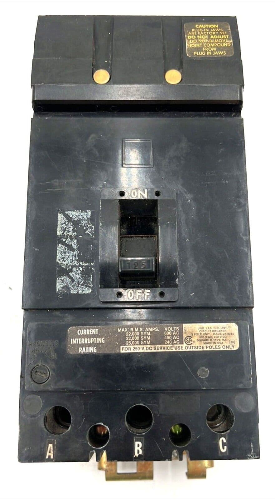 Square D KA36125 Circuit Breaker — image 1 of 8