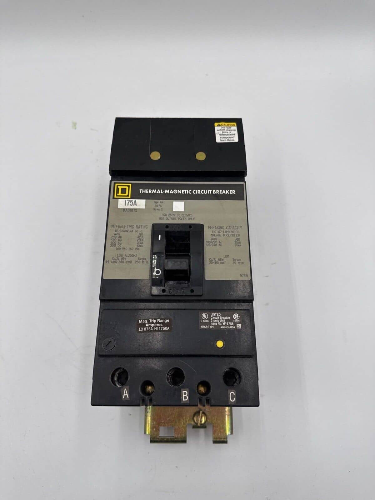 Square D KA36175 Circuit Breaker — image 1 of 7