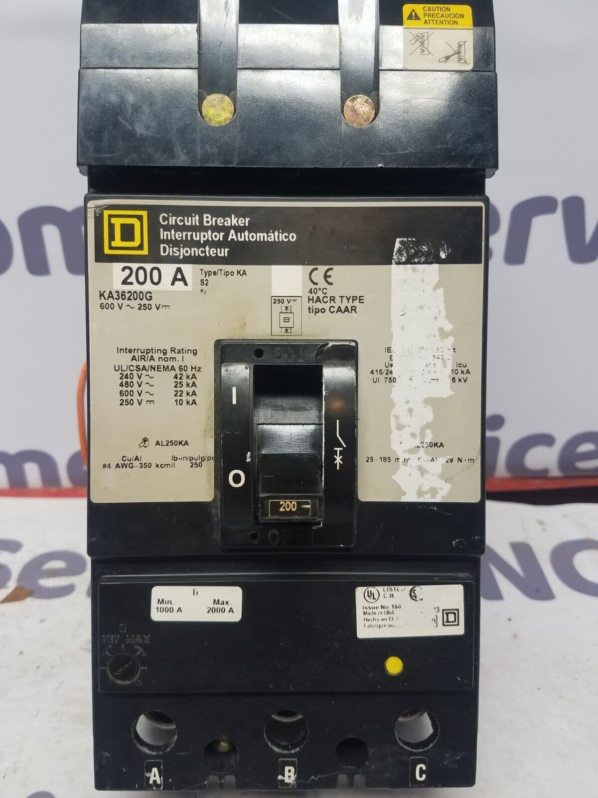 Square D KA36200G – image 1