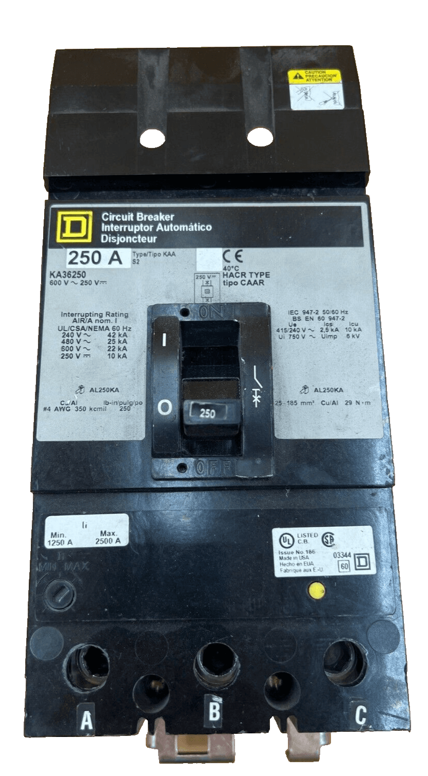 Square D KA36250 Circuit Breaker — image 1 of 7