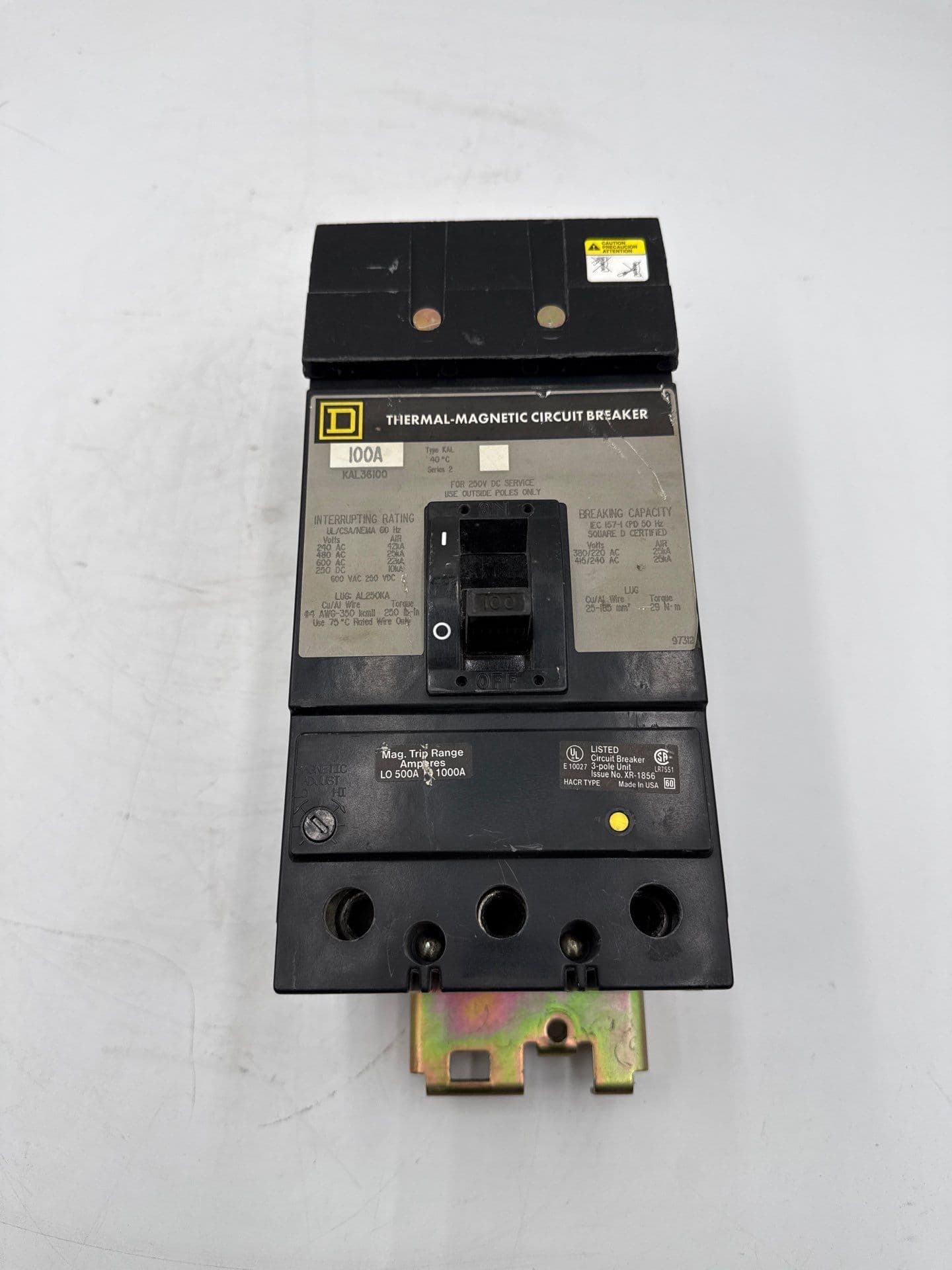 Square D KAL36100 Circuit Breaker — image 1 of 9
