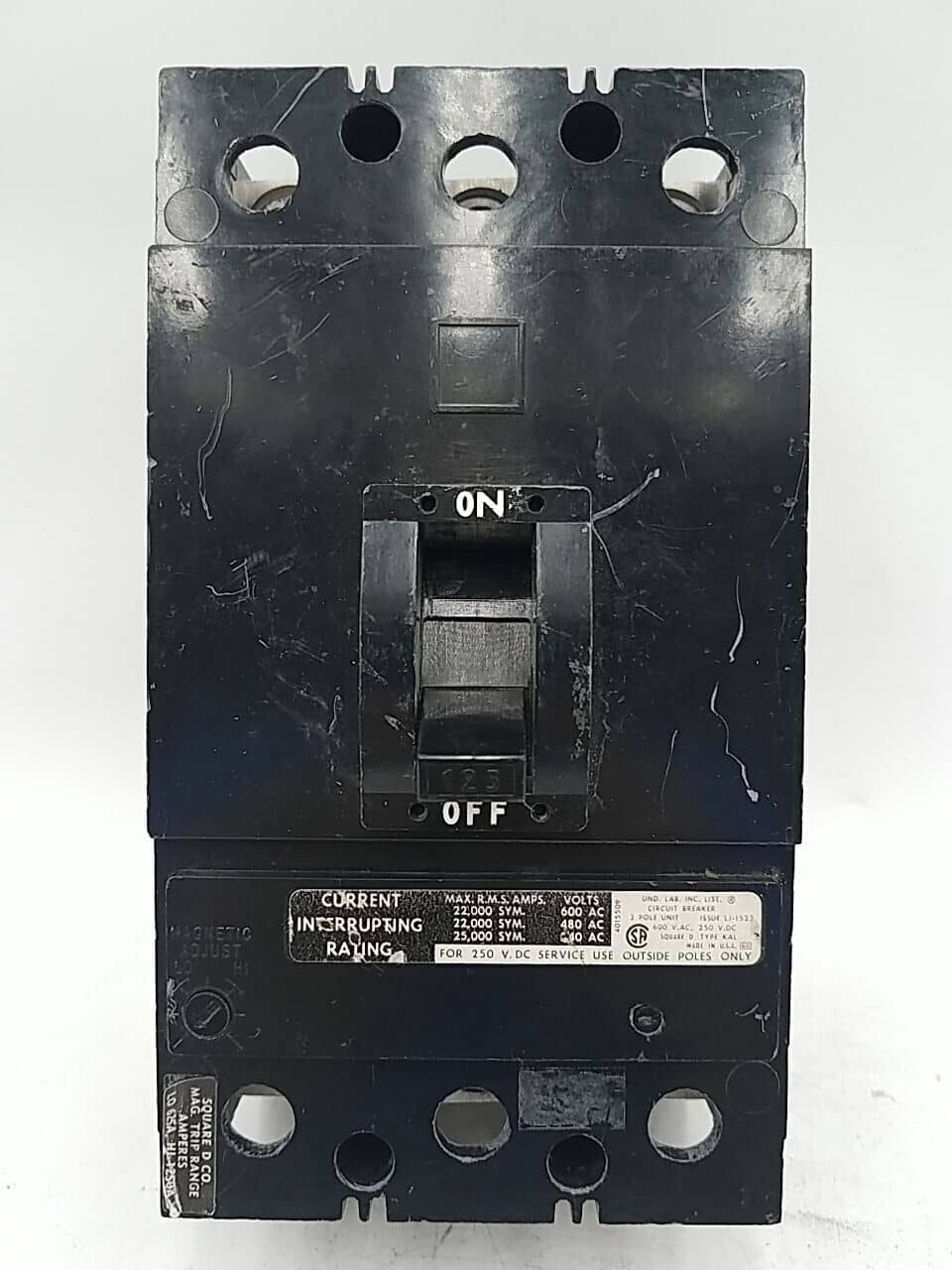 Square D KAL36125 Circuit Breaker — image 1 of 8