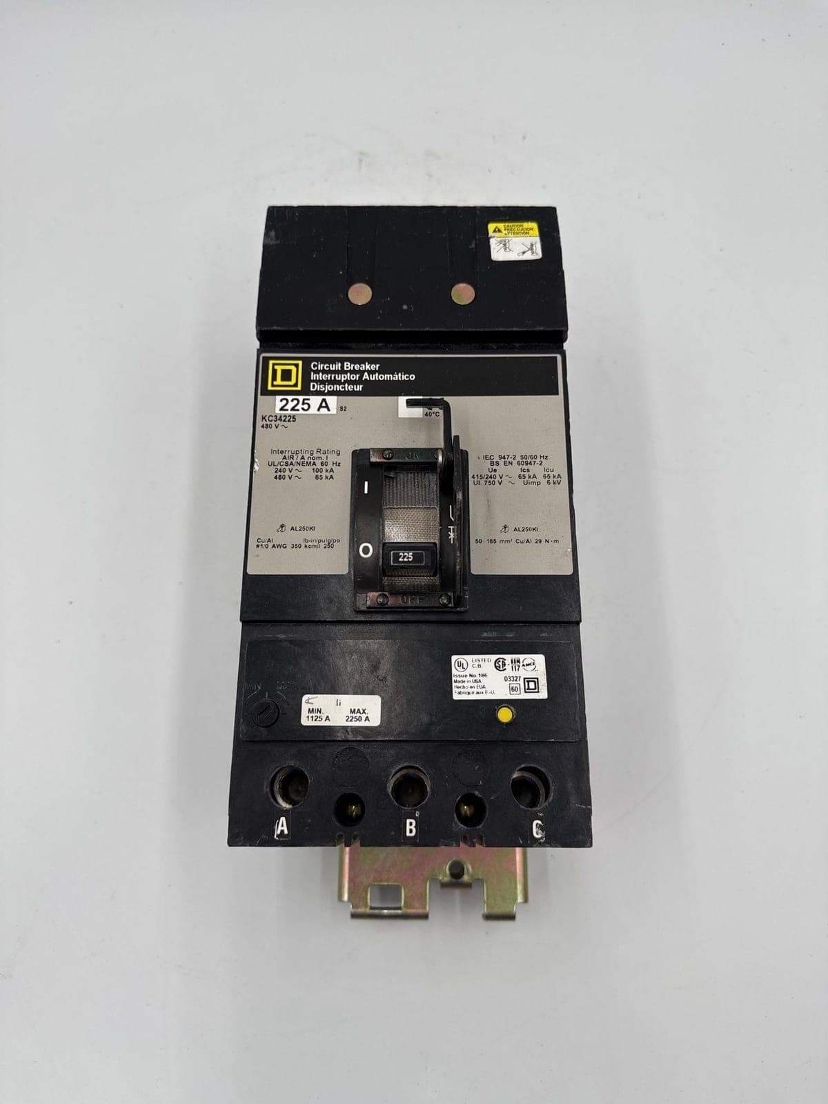 Square D KC34225 Circuit Breaker — image 1 of 7