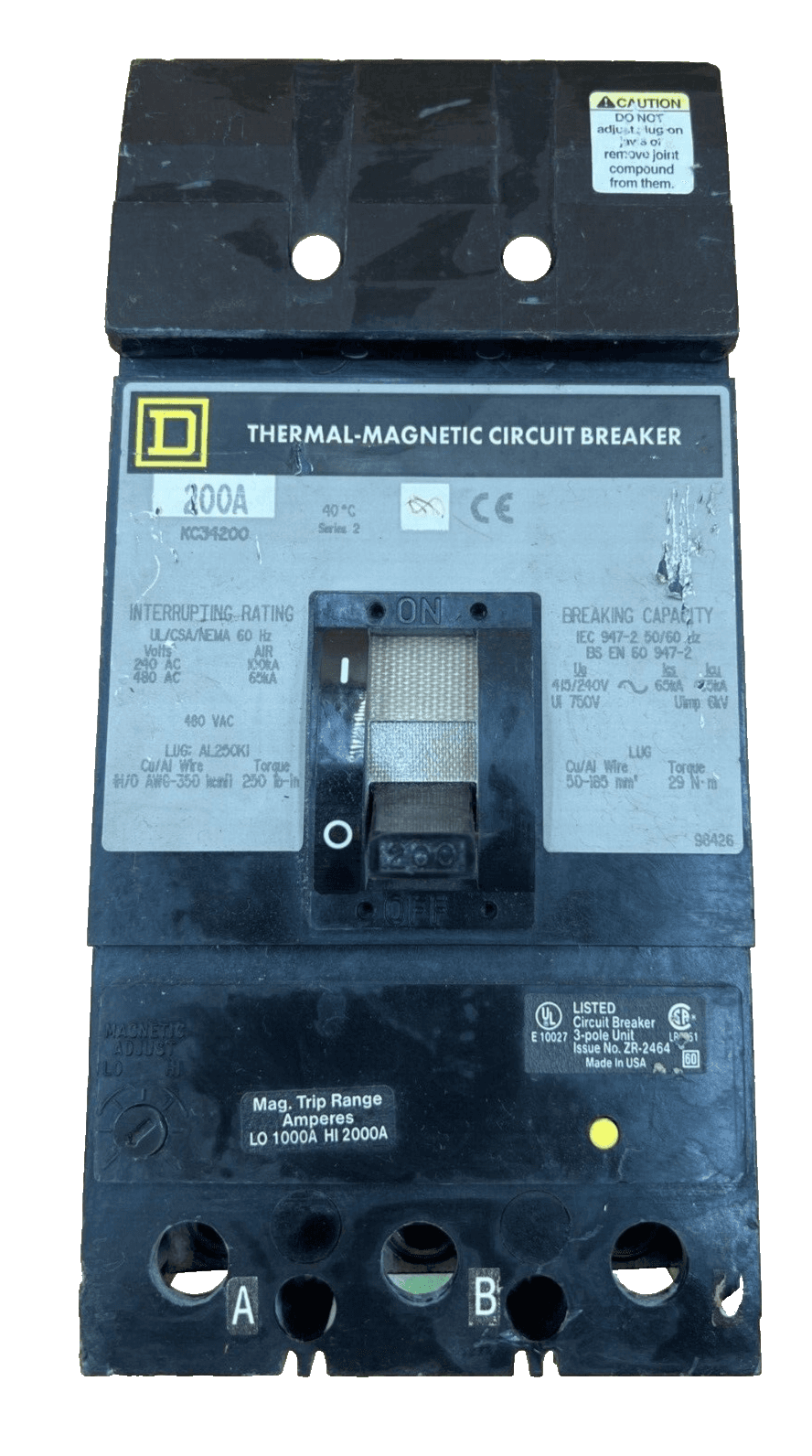 Square D KC34200 Circuit Breaker — image 1 of 7