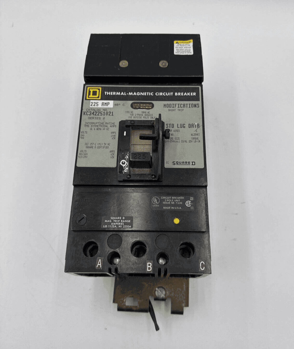 Square D KC342251021 Circuit Breaker — image 1 of 8