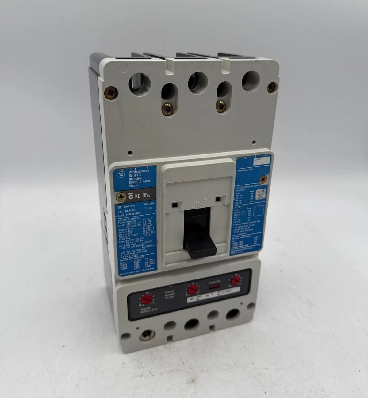 Westinghouse KD3300 Circuit Breaker — image 1 of 9