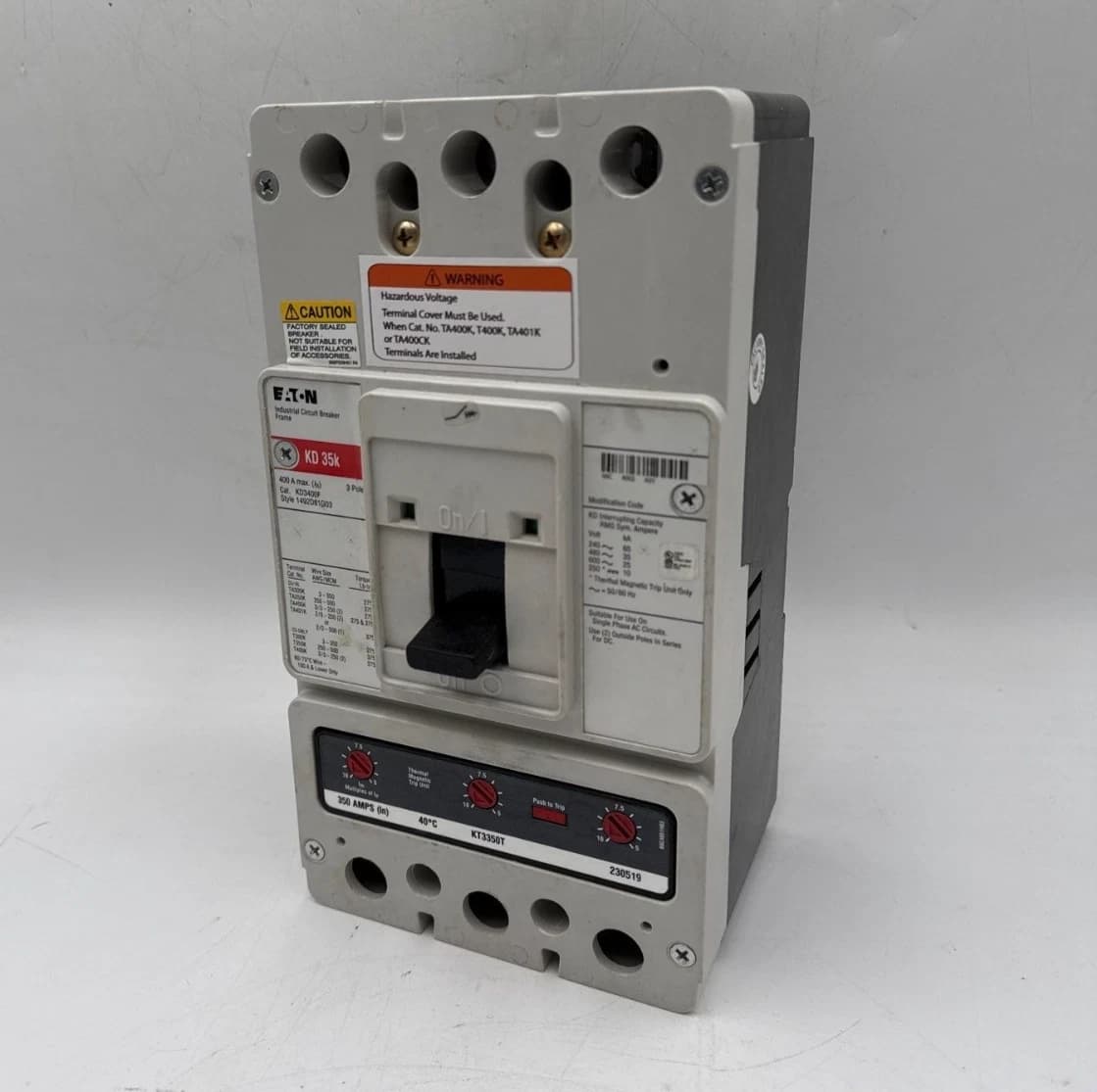 Eaton KD3350 Circuit Breaker — image 1 of 9