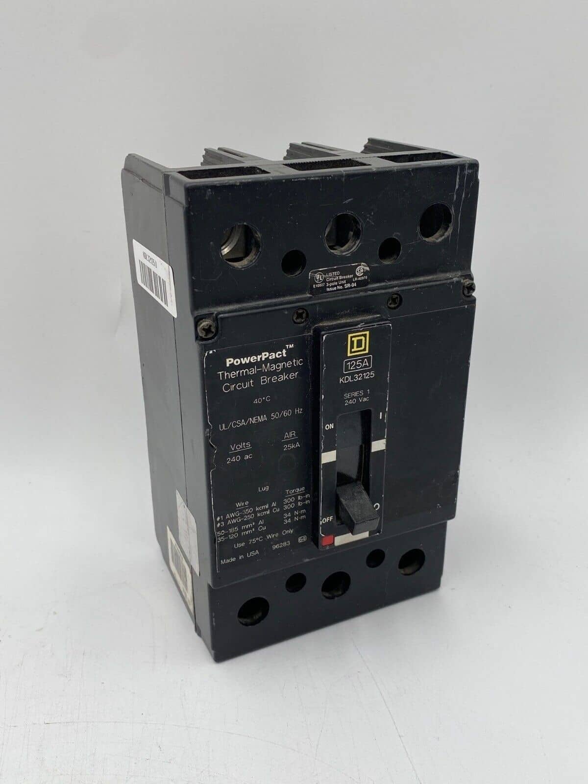 Square D KDL32125 Circuit Breaker — image 1 of 11