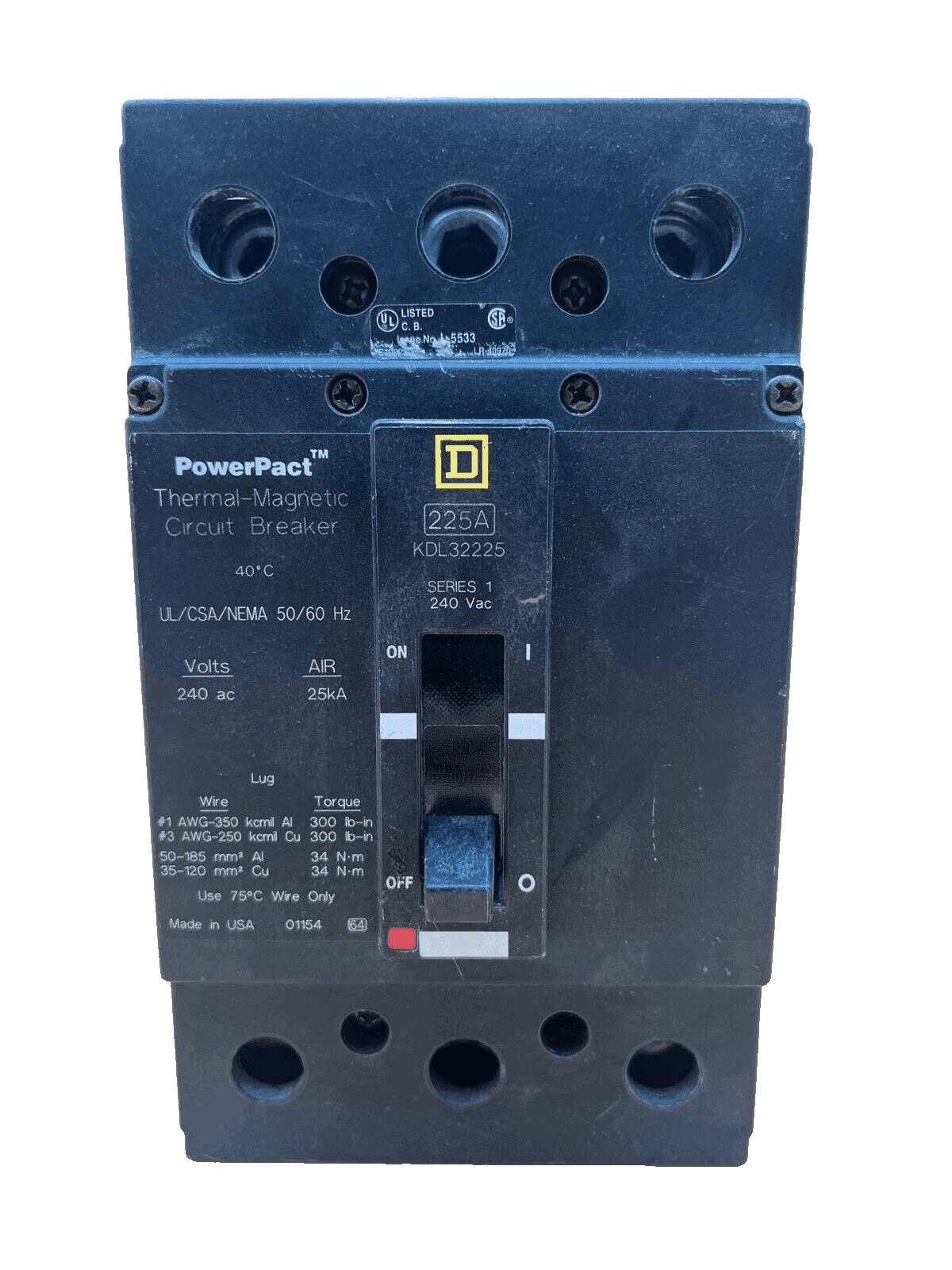 Square D KDL32225 Circuit Breaker — image 1 of 6