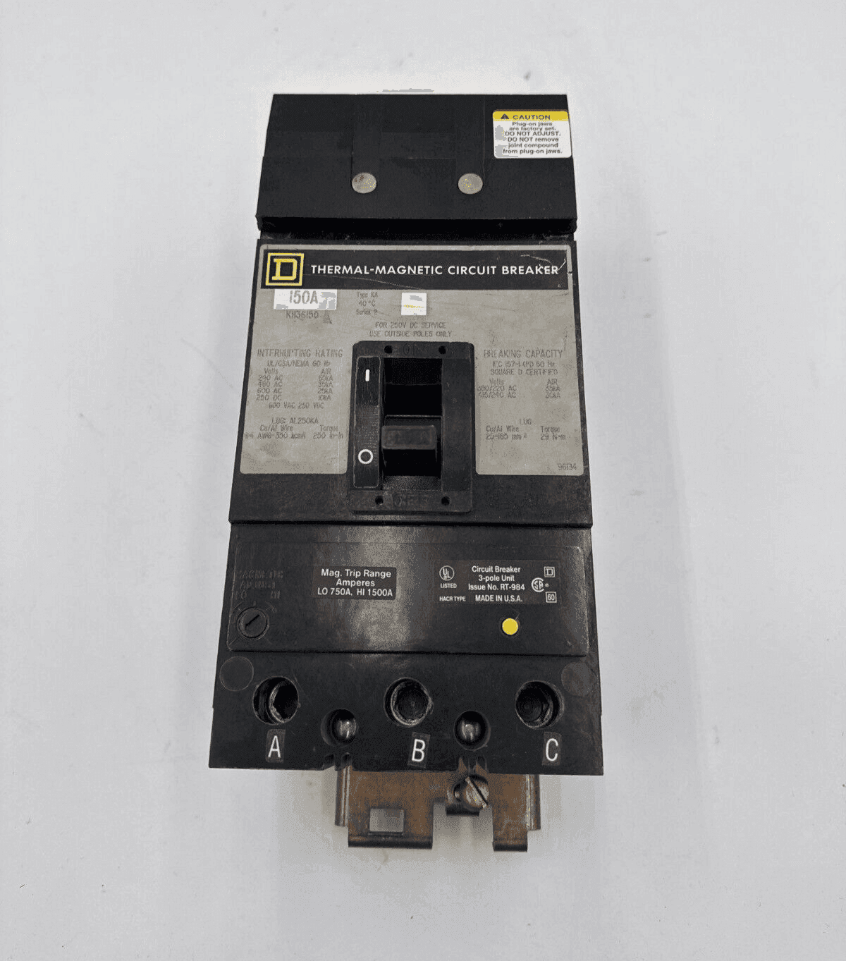 Square D KH36150 Circuit Breaker — image 1 of 7