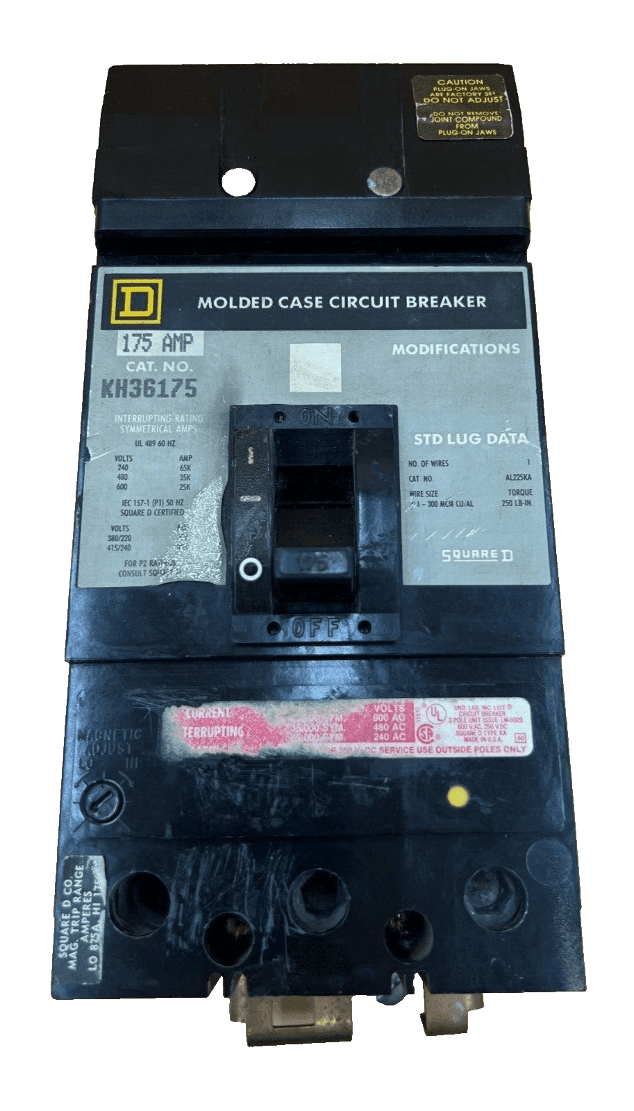 Square D KH36175 Circuit Breaker — image 1 of 6