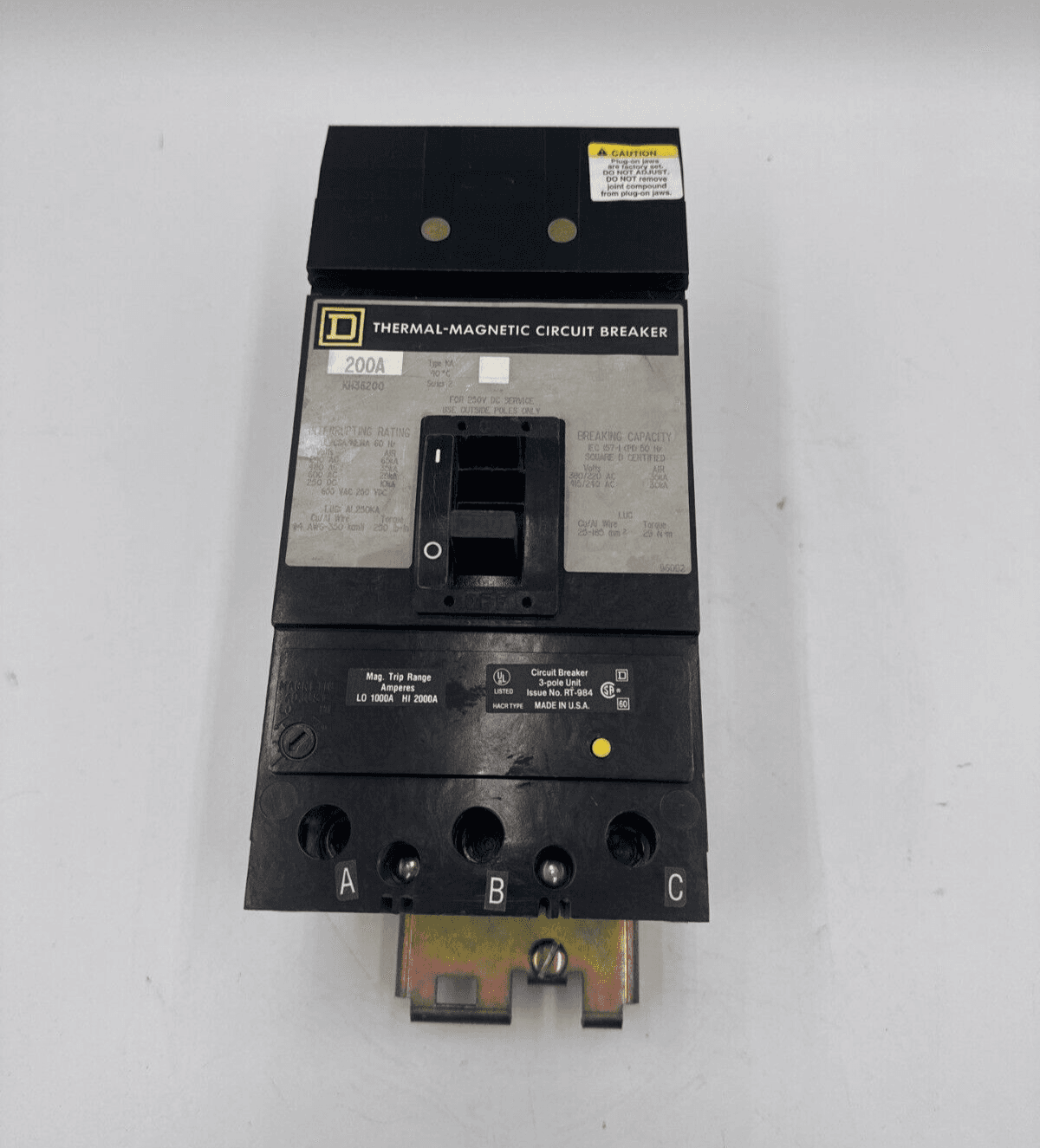Square D KH36200 Circuit Breaker — image 1 of 8