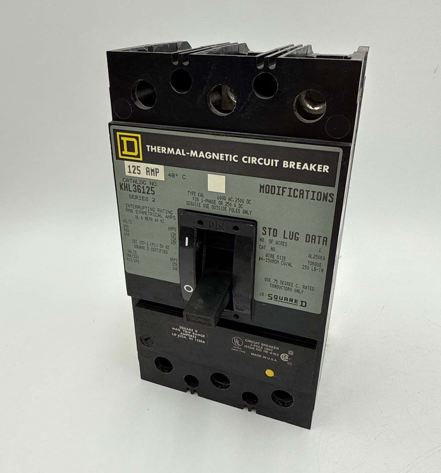 Square D KHL36125 Circuit Breaker — image 1 of 7