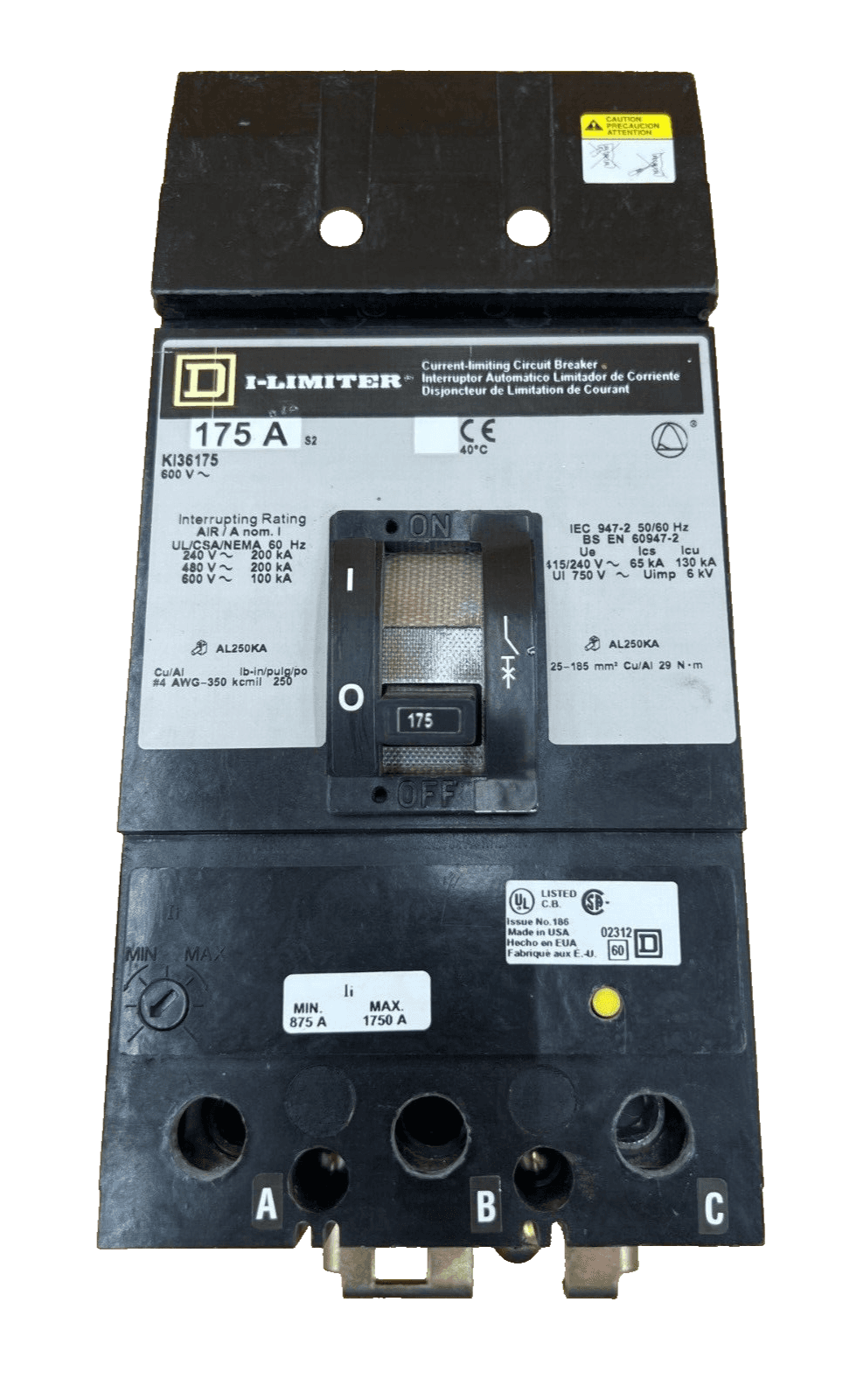 Square D KI36175 Circuit Breaker — image 1 of 6