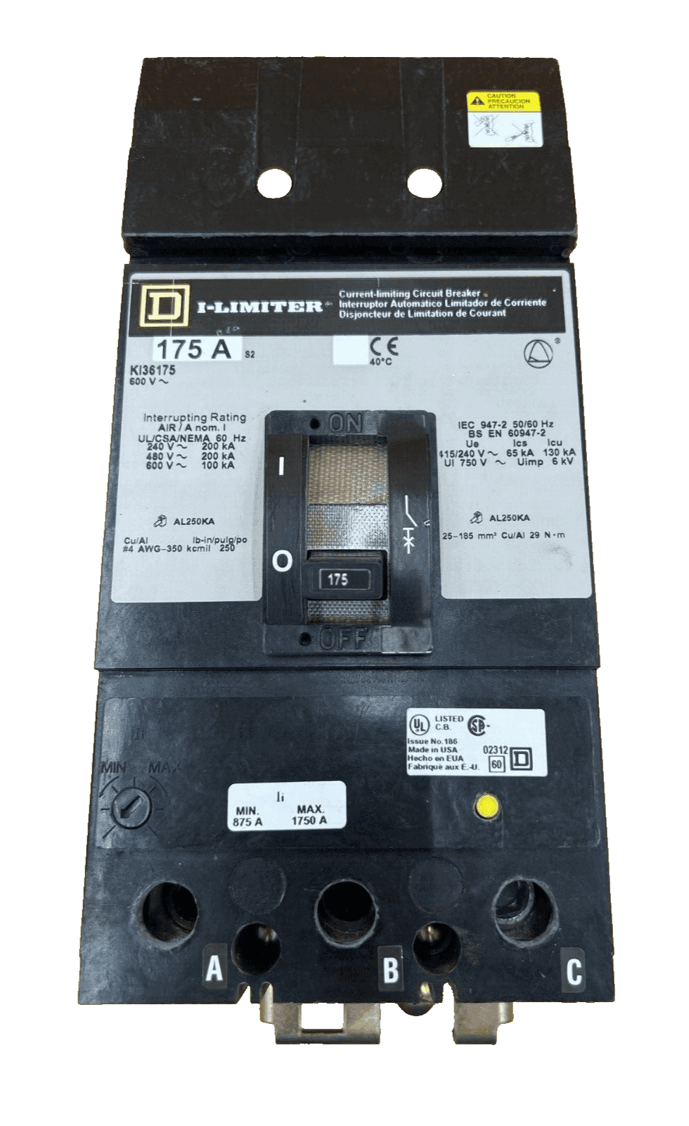 Square D KI36175 Circuit Breaker — image 1 of 6