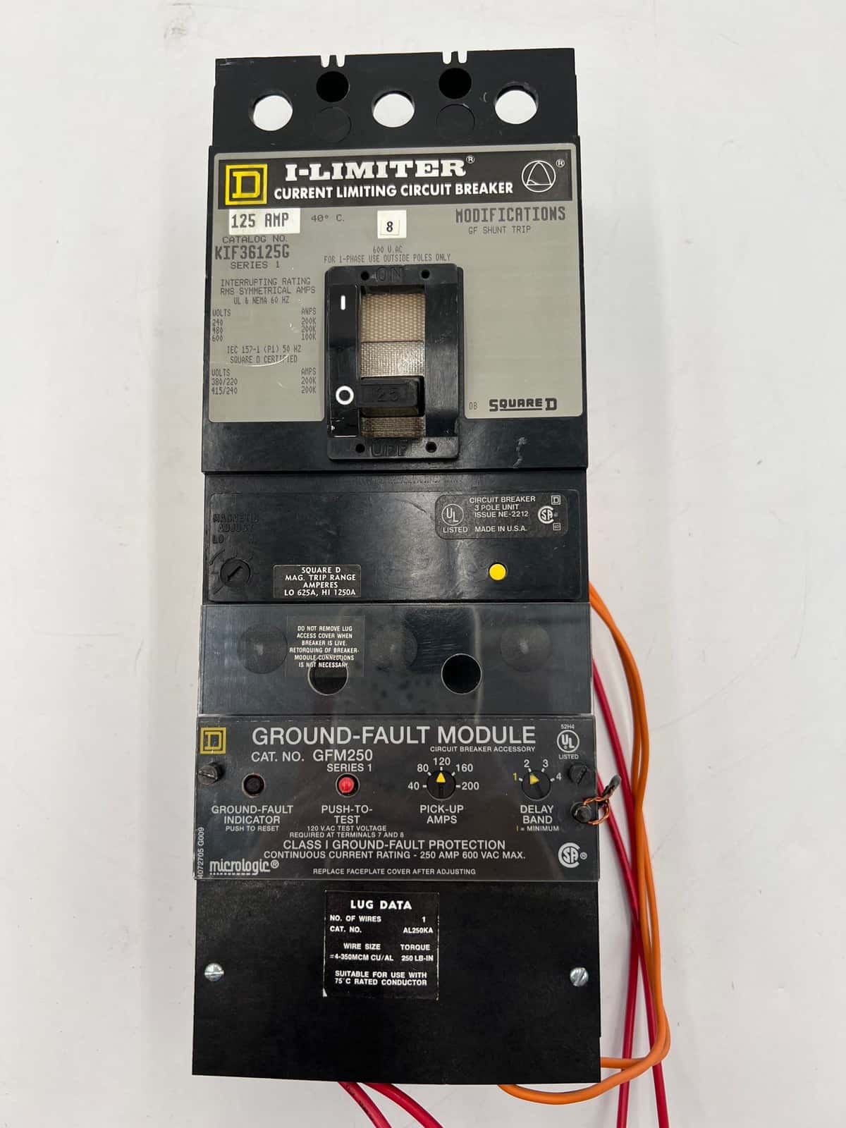 Square D KIF36125G Circuit Breaker — image 1 of 8
