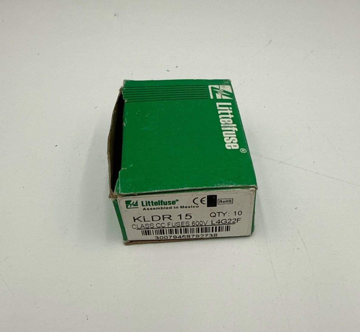 10PC Littelfuse KLDR-15 KLDR15 KLDR 15A 600Vac Time Delay Fuse Lot of 10 – image 1