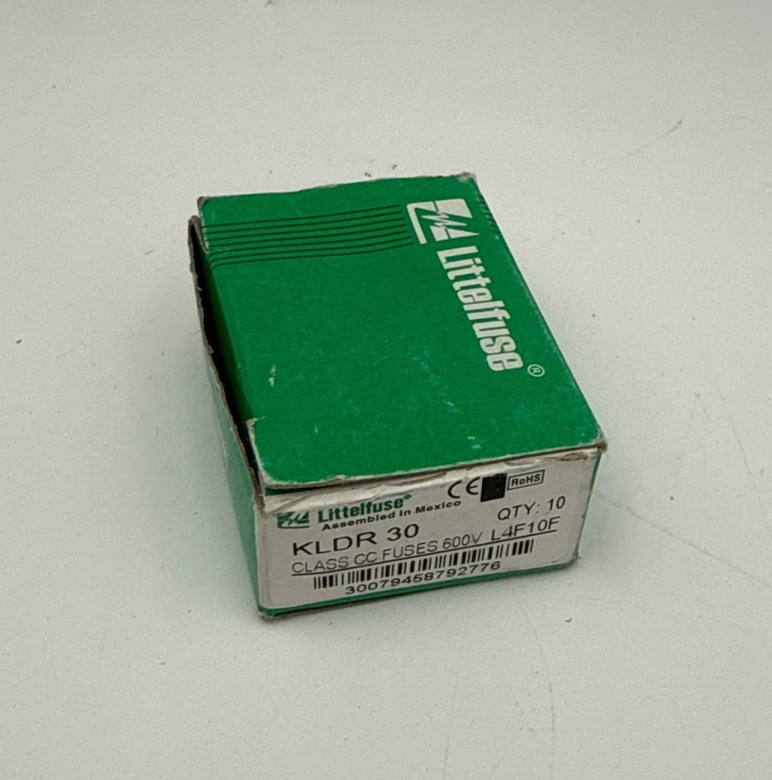10PC Littelfuse KLDR-30 KLDR30 KLDR 30A 600Vac Time Delay Fuse Lot of 10 – image 1