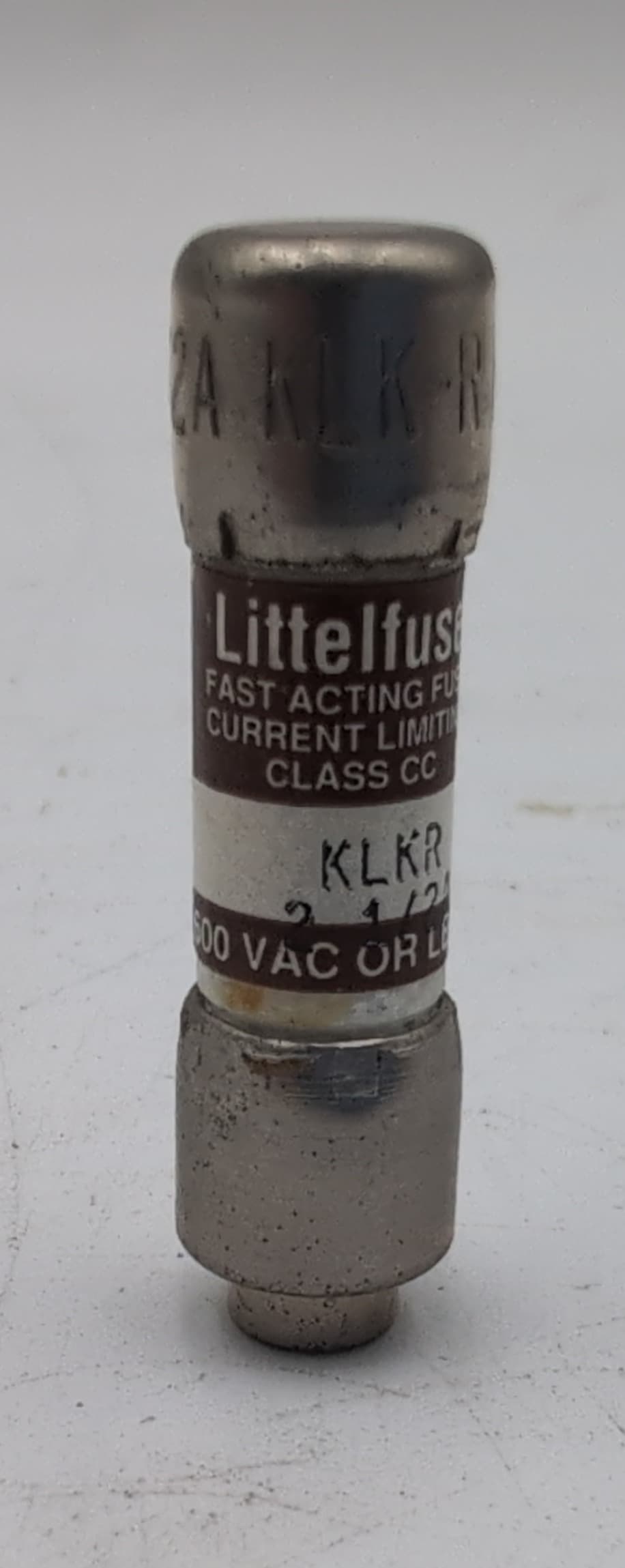 Littelfuse KLKR 2 1/2A Fuse 2.5 Amp 600V Class CC Fast-Acting KLKR-2-1/2