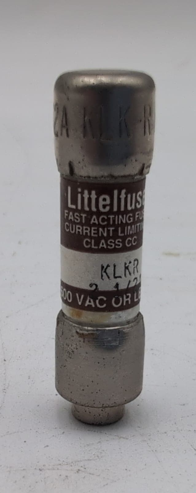 Littelfuse KLKR 2 1/2A Fuse 2.5 Amp 600V Class CC Fast-Acting KLKR-2-1/2