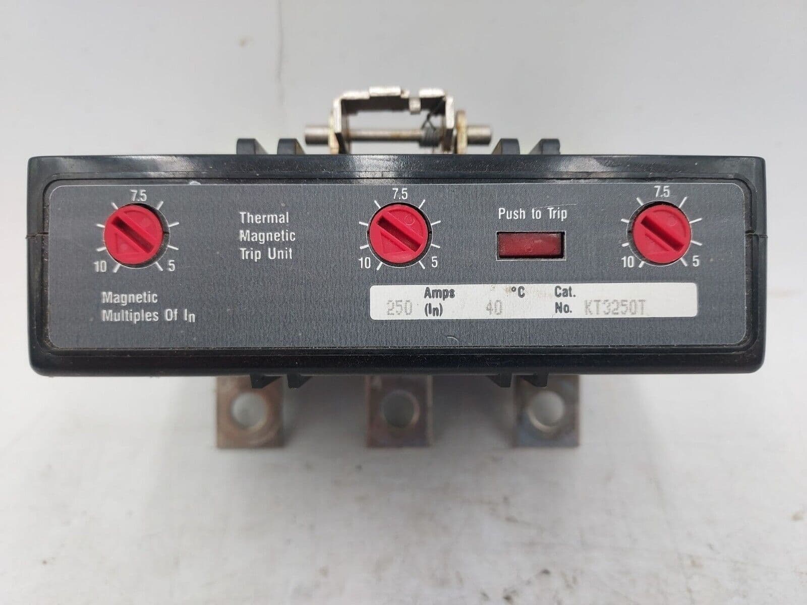 EATON CH KT3250T TRIP UNIT 250A 3P 600V KT-3250-T 250 Amp 3 Pole – image 1