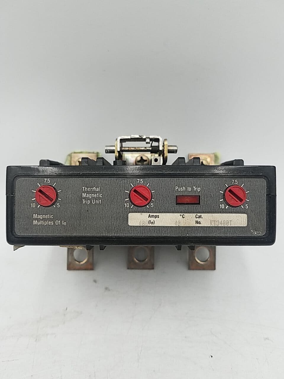 Cutler-Hammer KT3400T 400A 3 Pole Magnetic Trip Unit K Frame Breakers 400 Amp